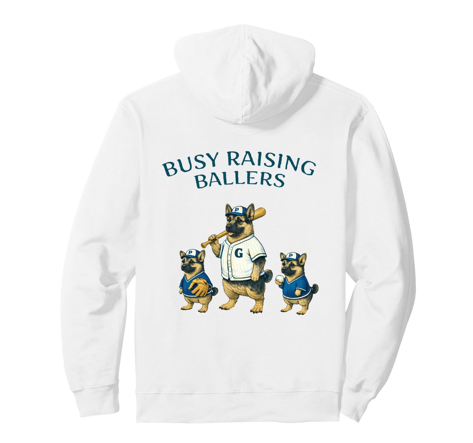 Busy Raising Baller Baseball Softball Mom Hoodie - Minimalist Print Unisex - T-Shirt, Sweatshirt, Hoodie
