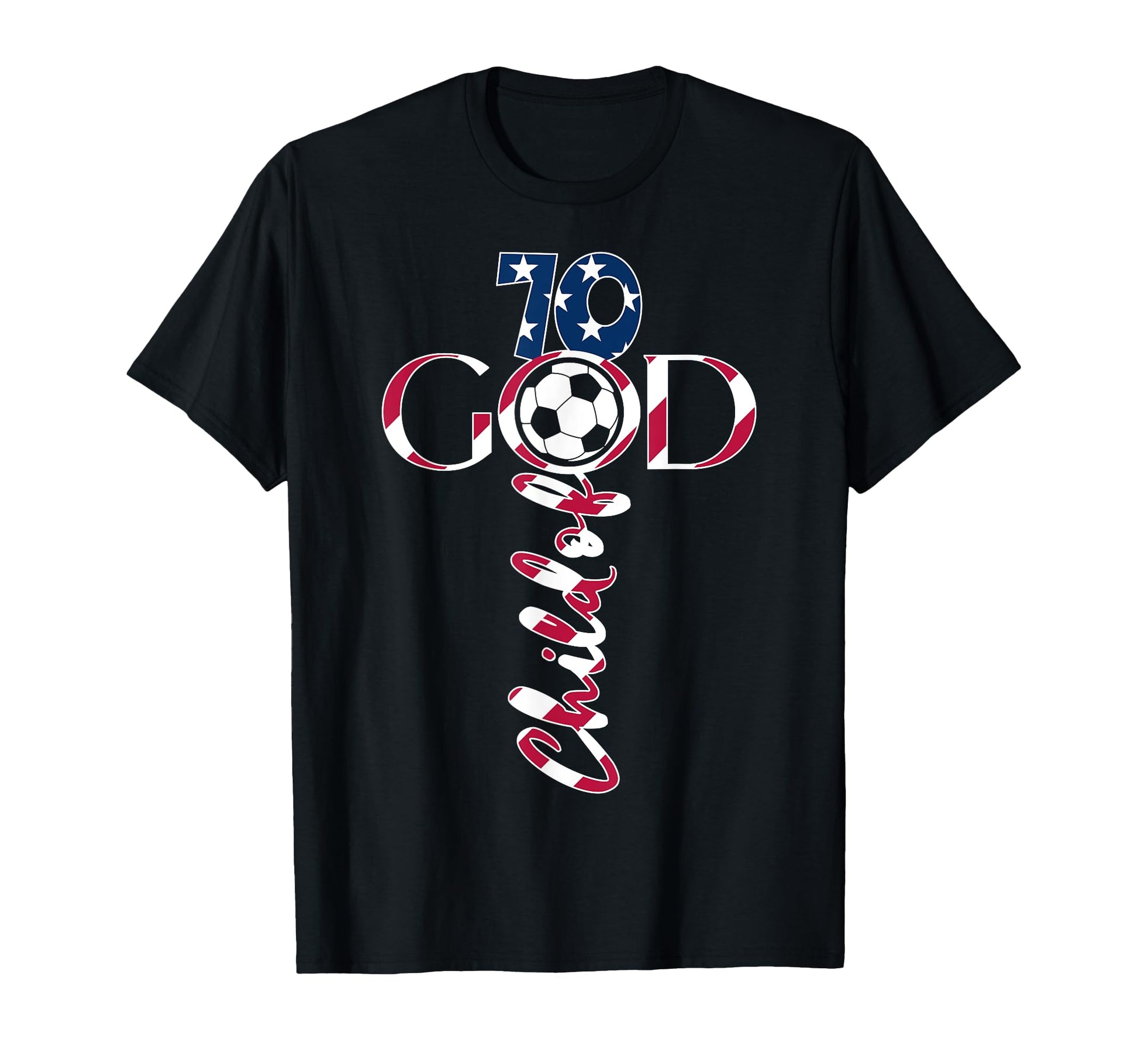 Jesus 70 Years Child God Soccer 70Th T-Shirt - Streetwear Style Men Women - T-Shirt, Sweatshirt, Hoodie