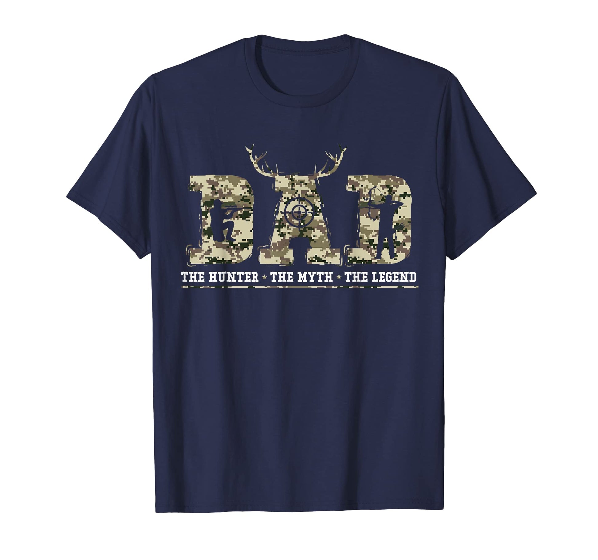 Usa Camo Father Day Hunting Gift Dad T-Shirt - Custom Art Print Men Women - T-Shirt, Sweatshirt, Hoodie