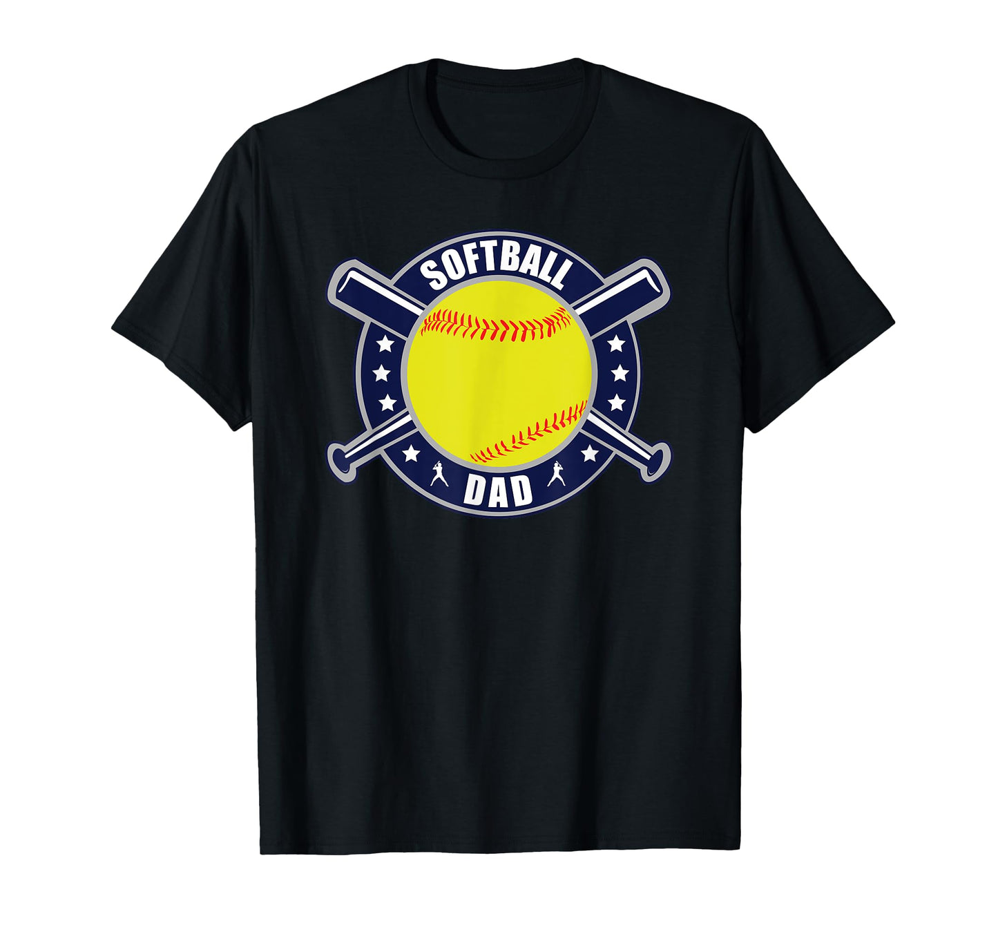 Funny Softball Dad Shirts Softball T-Shirt - Custom Art Print Men Women - T-Shirt, Sweatshirt, Hoodie
