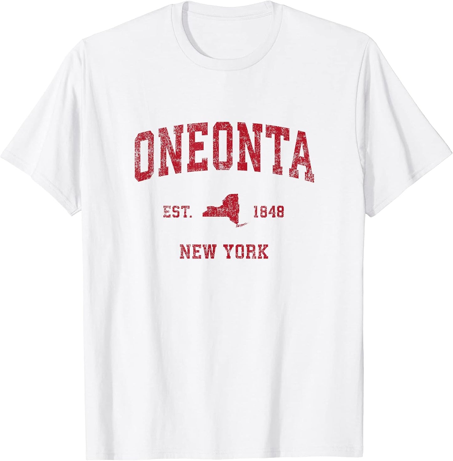 Oneonta New York NY Retro T-Shirts & Gifts Unisex T-shirt, Sweatshirt, Hoodie, Long Sleeve Tee - T-Shirt, Sweatshirt, Hoodie