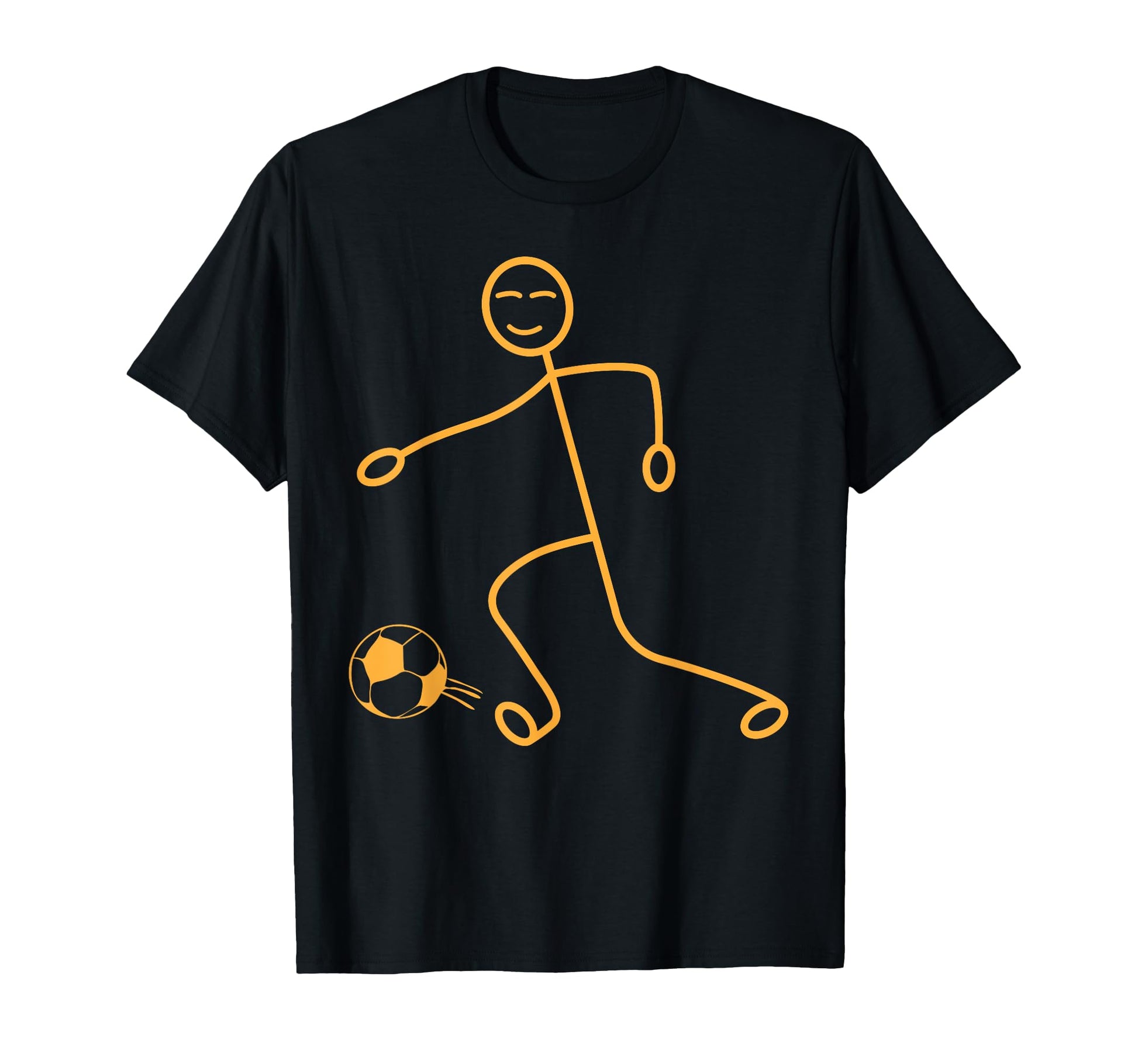 Soccer Stick Figure Soccer Player T-Shirt - Minimalist Print Men Women - T-Shirt, Sweatshirt, Hoodie
