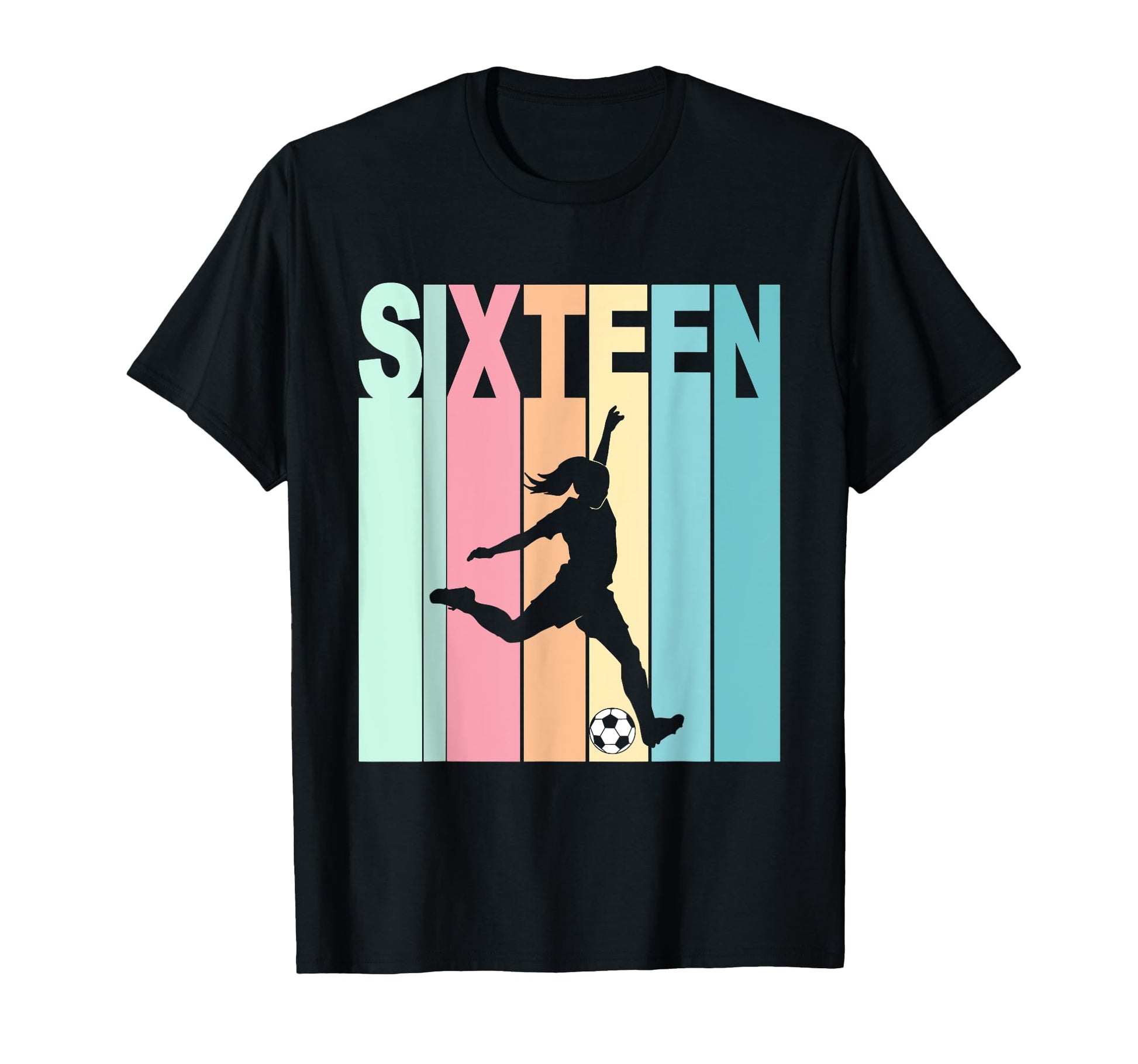 16Th Birthday Soccer Theme 16 Year Old T-Shirt - Minimalist Print Unisex - T-Shirt, Sweatshirt, Hoodie