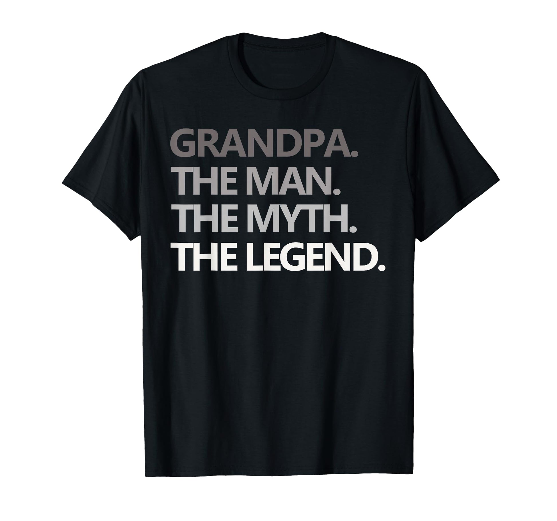 Grandpa Myth Legend Gift Fathers Day T-Shirt - Custom Art Print Men Women - T-Shirt, Sweatshirt, Hoodie
