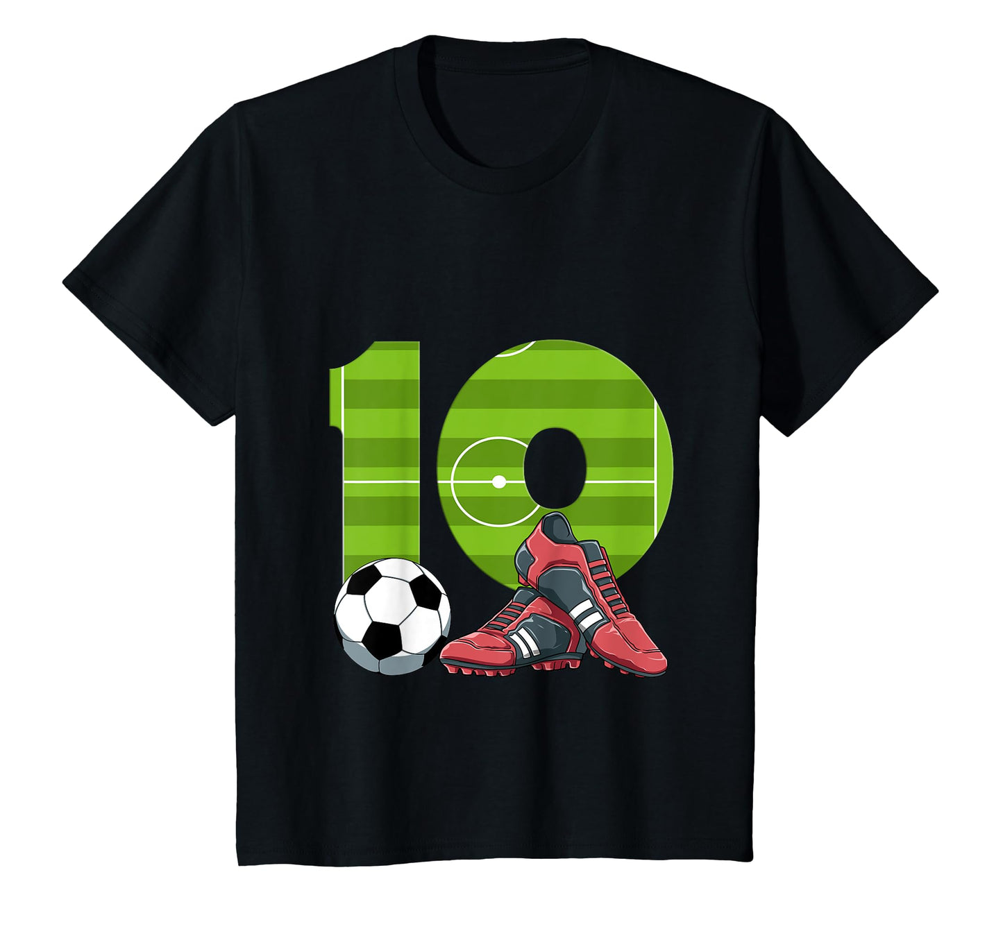 Tenth Birthday Soccer 10 Year Old T-Shirt - Unique Graphic Unisex - T-Shirt, Sweatshirt, Hoodie