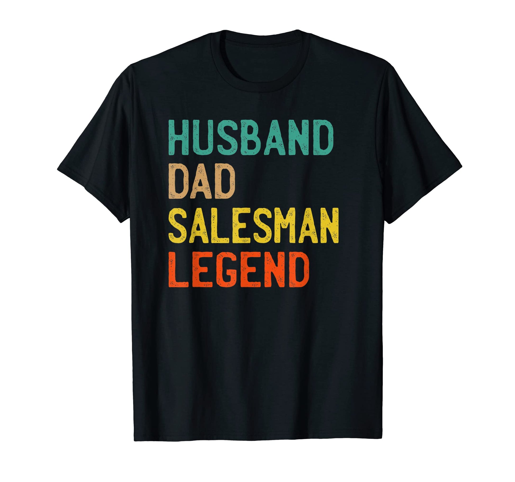 Mens Husband Dad Salesman Legend Fathers T-Shirt - Minimalist Print Unisex - T-Shirt, Sweatshirt, Hoodie