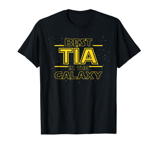 Aunt Tia Gift Best Tia Galaxy T-Shirt - Graphic Print Men Women - T-Shirt, Sweatshirt, Hoodie