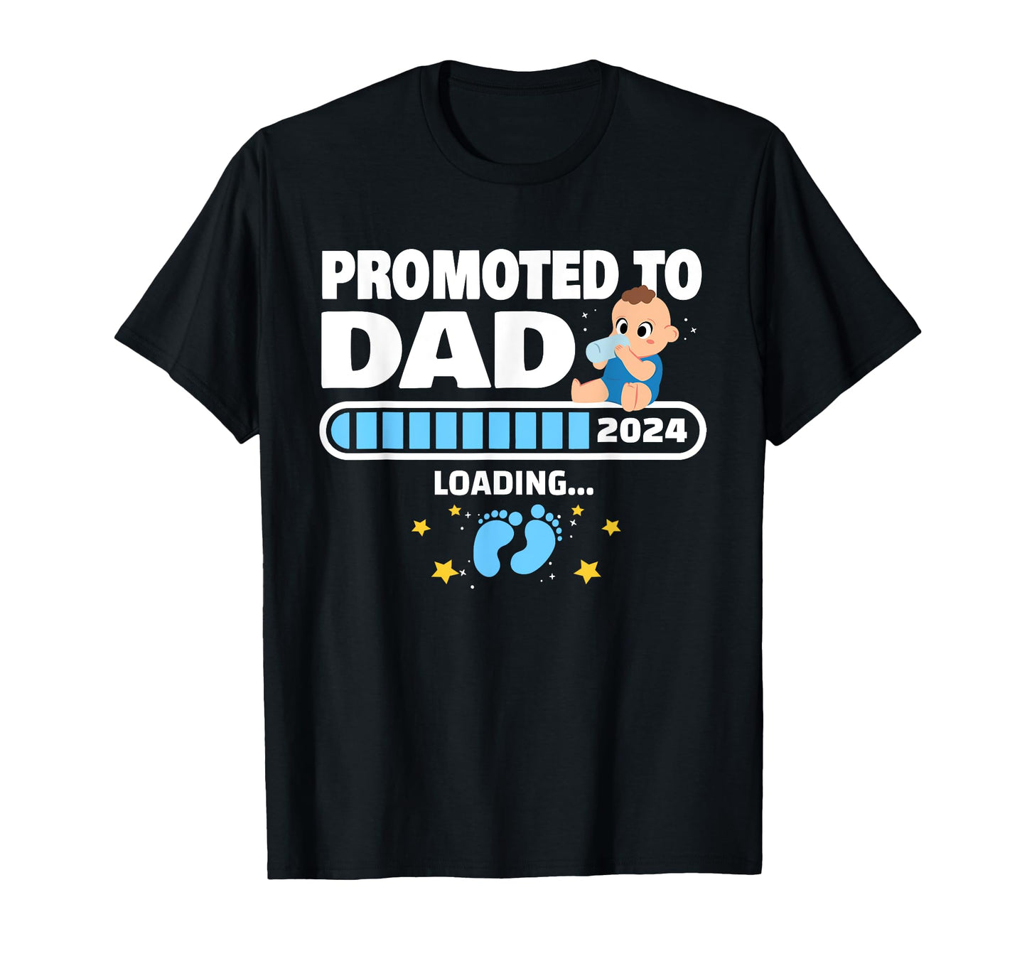 New Dad 1St Time Dad Est 2024 T-Shirt - Custom Art Print for Adults - T-Shirt, Sweatshirt, Hoodie
