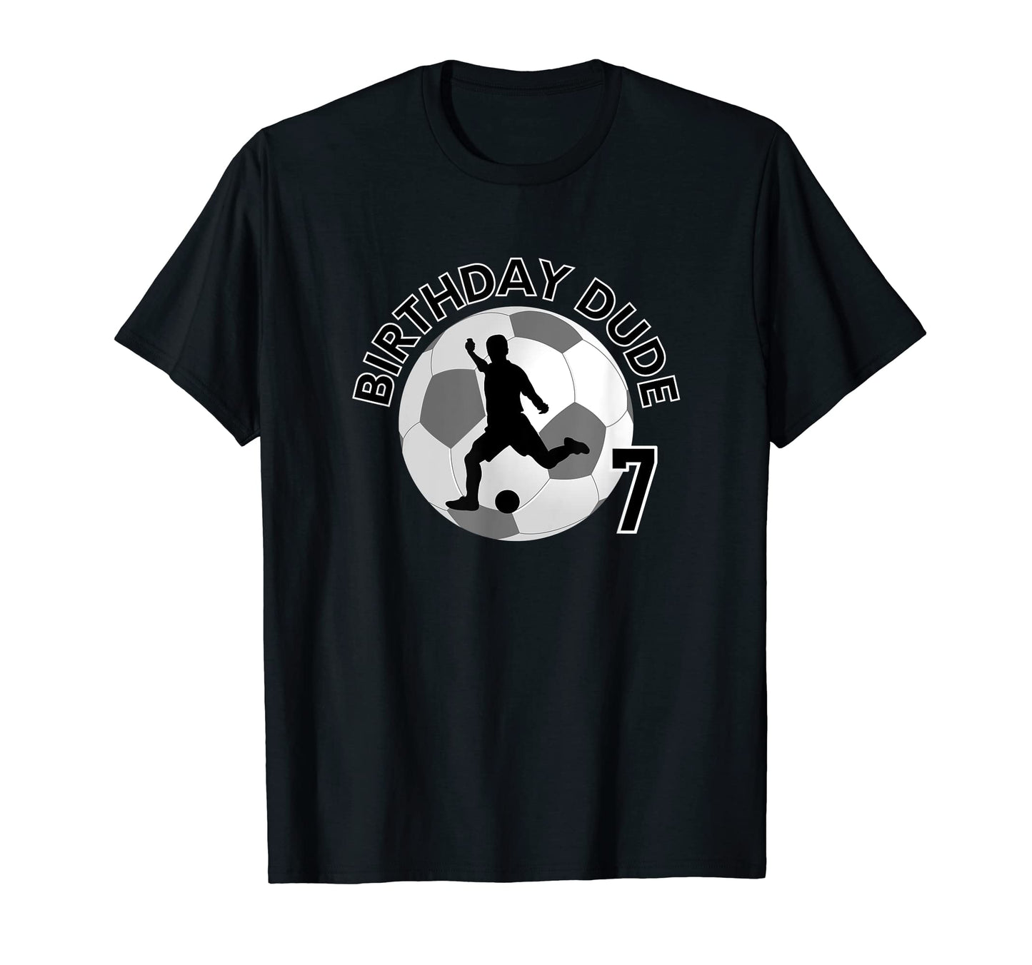 7 Year Old 7Th Birthday Dude Soccer T-Shirt - Aesthetic Graphic Men Women - T-Shirt, Sweatshirt, Hoodie