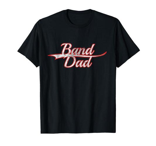 Band Dad Musician Proud Parent School T-Shirt - Minimalist Print Unisex - T-Shirt, Sweatshirt, Hoodie