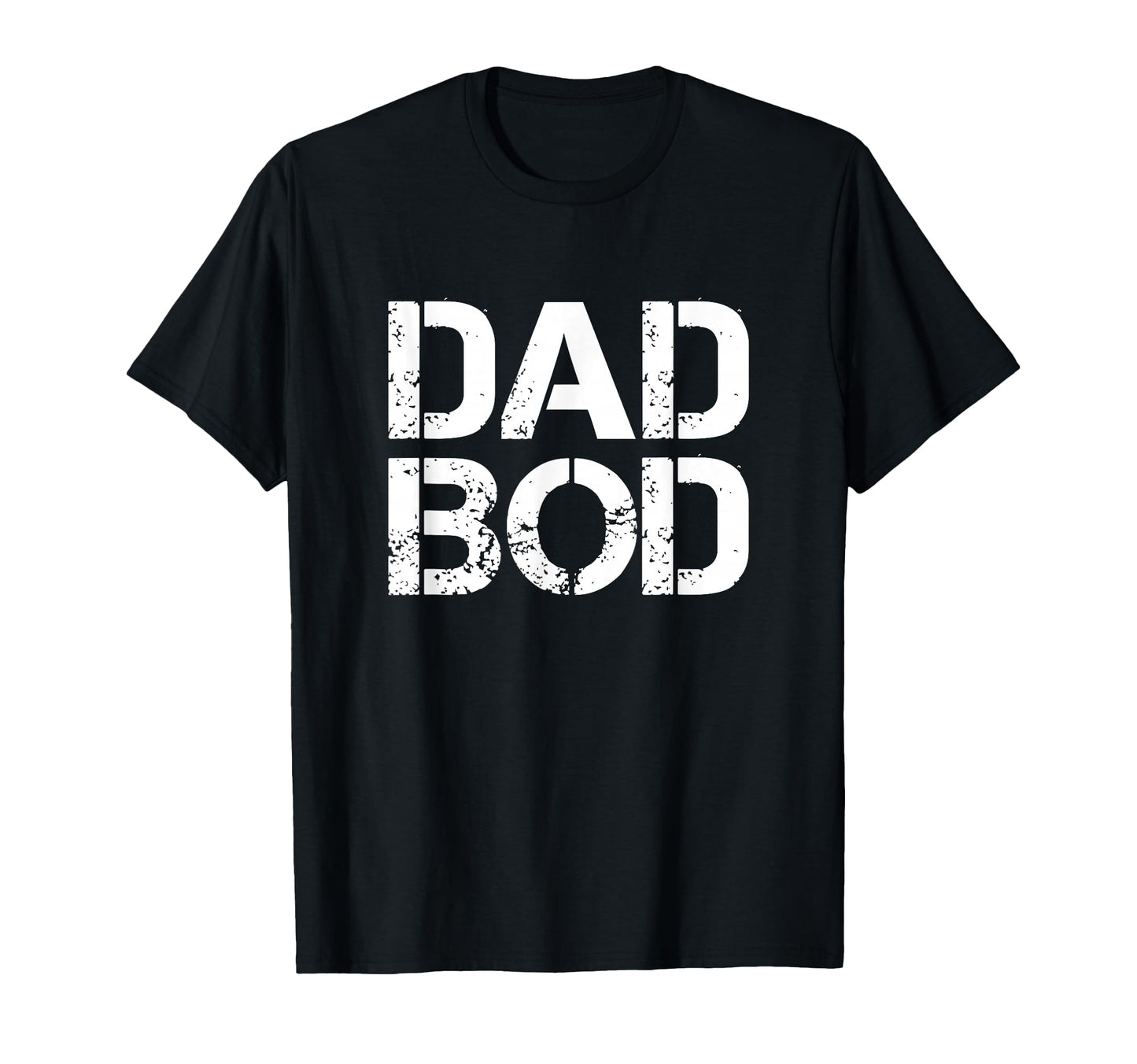 Dad Bod Rough Strong 90S White Stencil T-Shirt - Trendy Graphic for Adults - T-Shirt, Sweatshirt, Hoodie