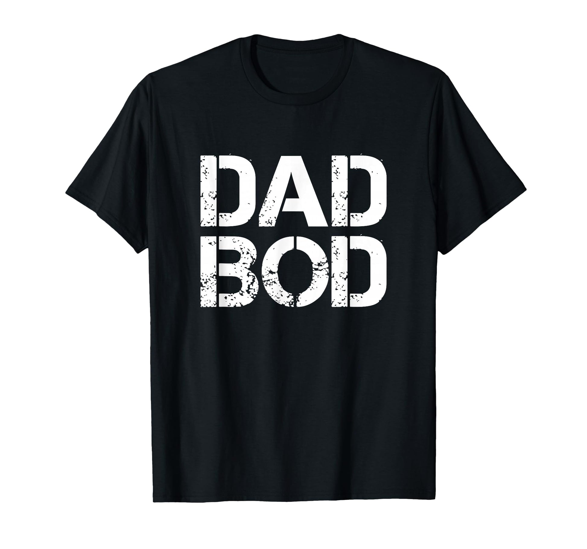 Dad Bod Rough Strong 90S White Stencil T-Shirt - Trendy Graphic for Adults - T-Shirt, Sweatshirt, Hoodie