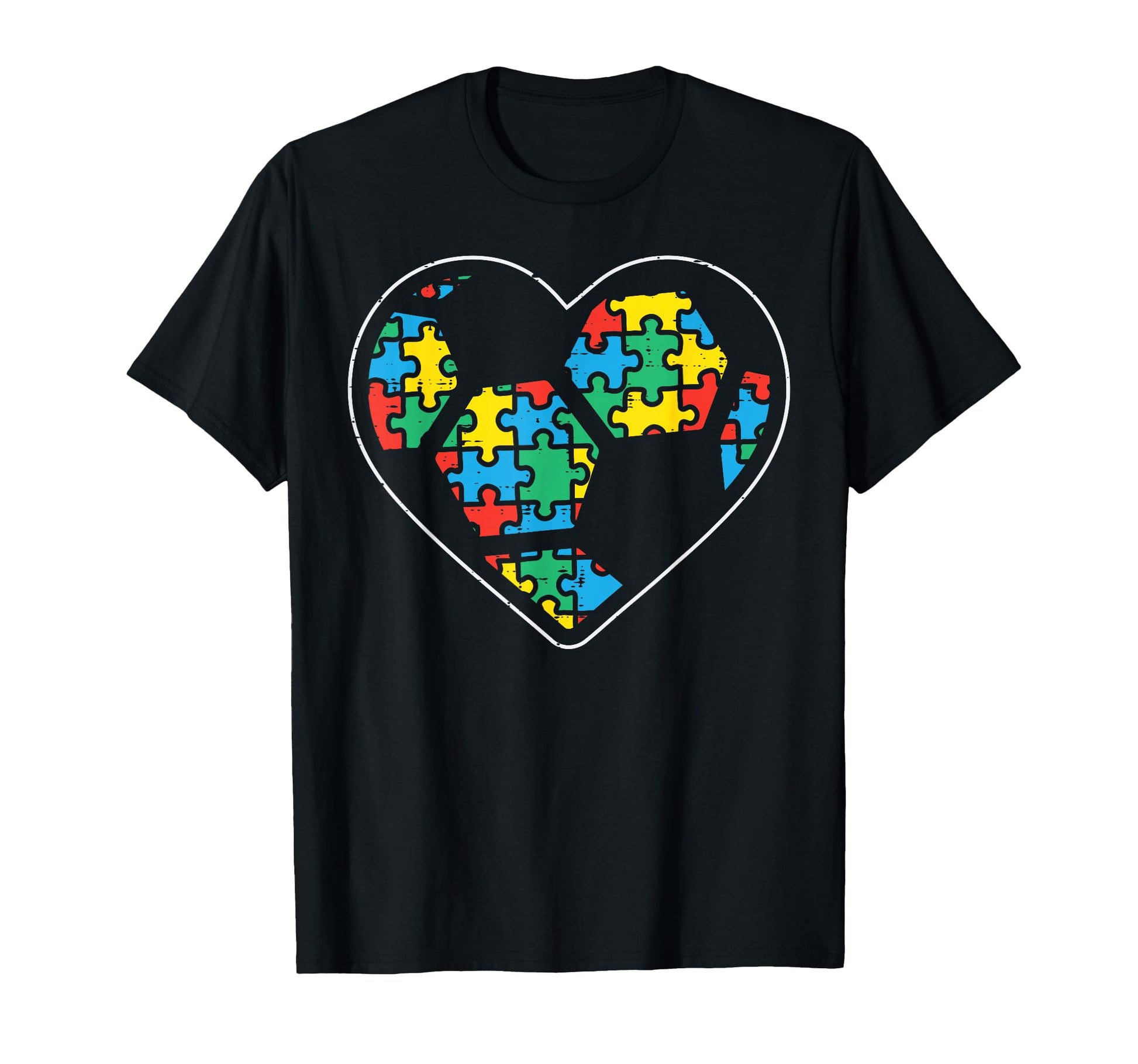 Puzzle Soccer Ball Heart Sport Autism T-Shirt - Streetwear Style Unisex - T-Shirt, Sweatshirt, Hoodie