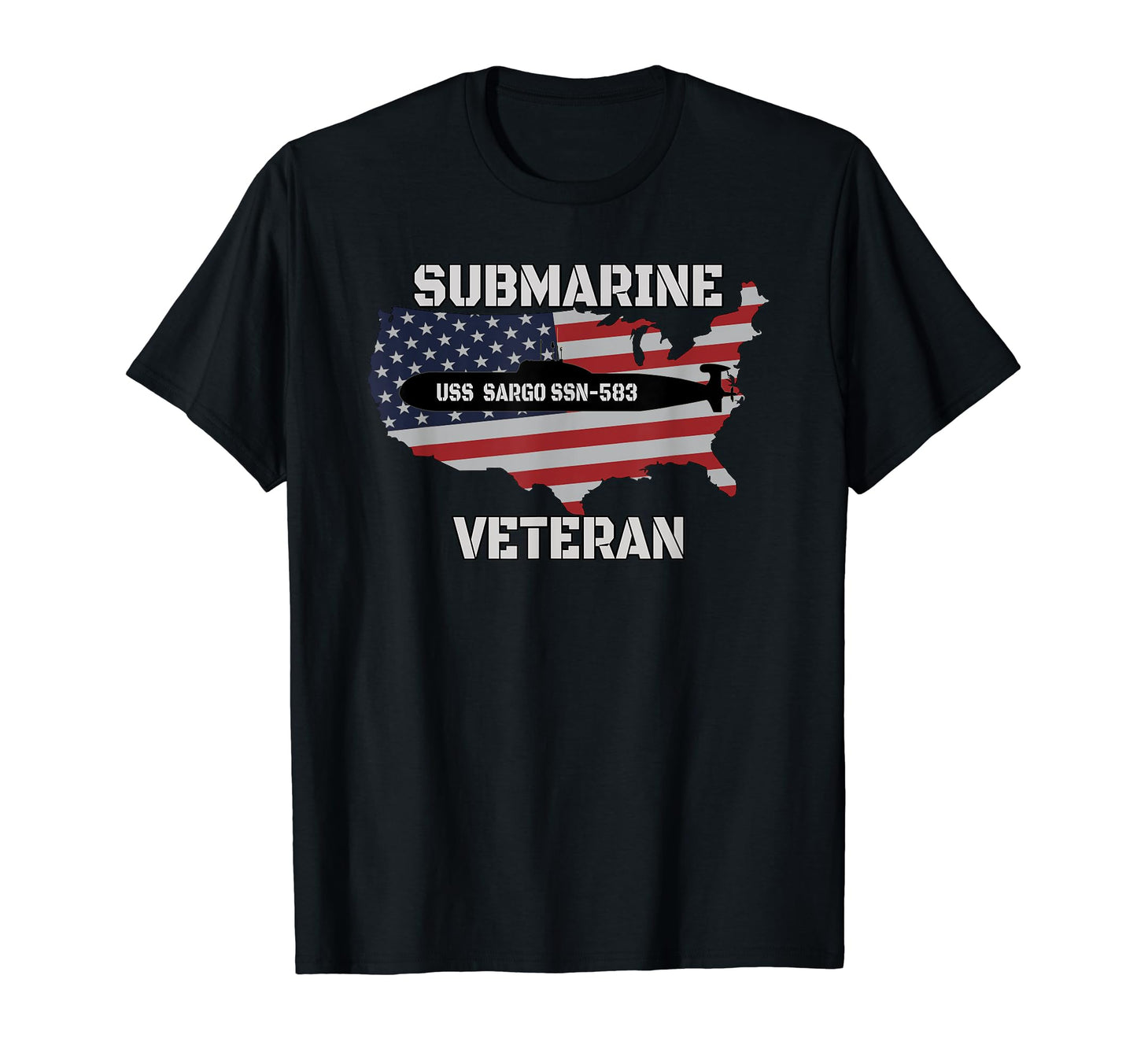 Uss Sargo Ssn 583 Submarine Veterans Day T-Shirt - Novelty Apparel Unisex - T-Shirt, Sweatshirt, Hoodie