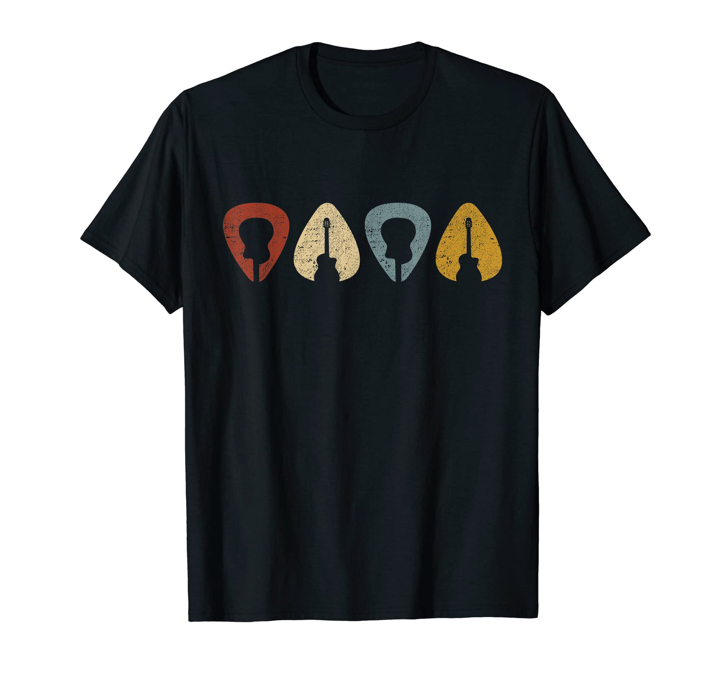 Mens Guitar Pick Father Dad T-Shirt - Fun Novelty Design for Adults - T-Shirt, Sweatshirt, Hoodie