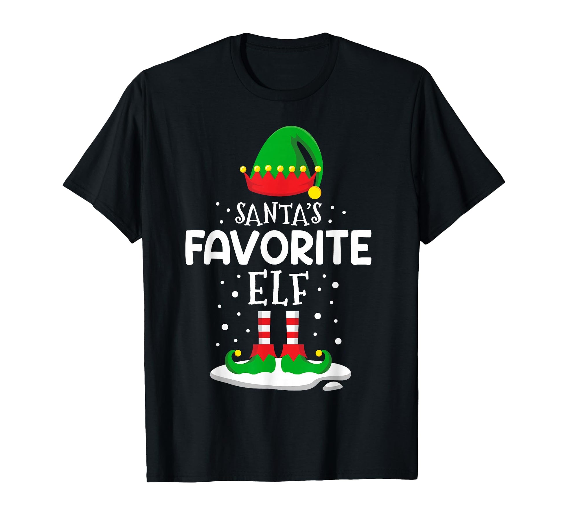 Santas Favorite Elf Family Matching T-Shirt - Trendy Graphic Men Women - T-Shirt, Sweatshirt, Hoodie