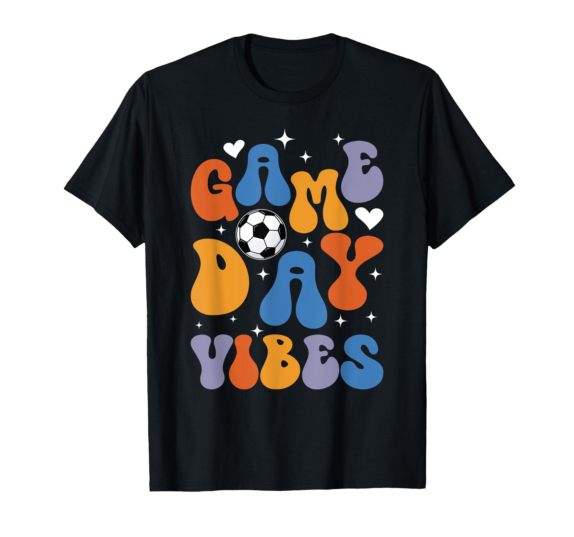Groovy Soccer Game Day Vibes Game Day T-Shirt - Aesthetic Graphic Unisex - T-Shirt, Sweatshirt, Hoodie