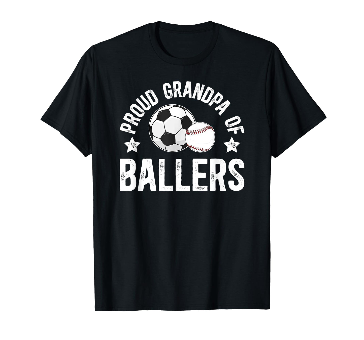 Proud Grandpa Ballers Baseball T-Shirt - Casual Everyday Wear Unisex - T-Shirt, Sweatshirt, Hoodie