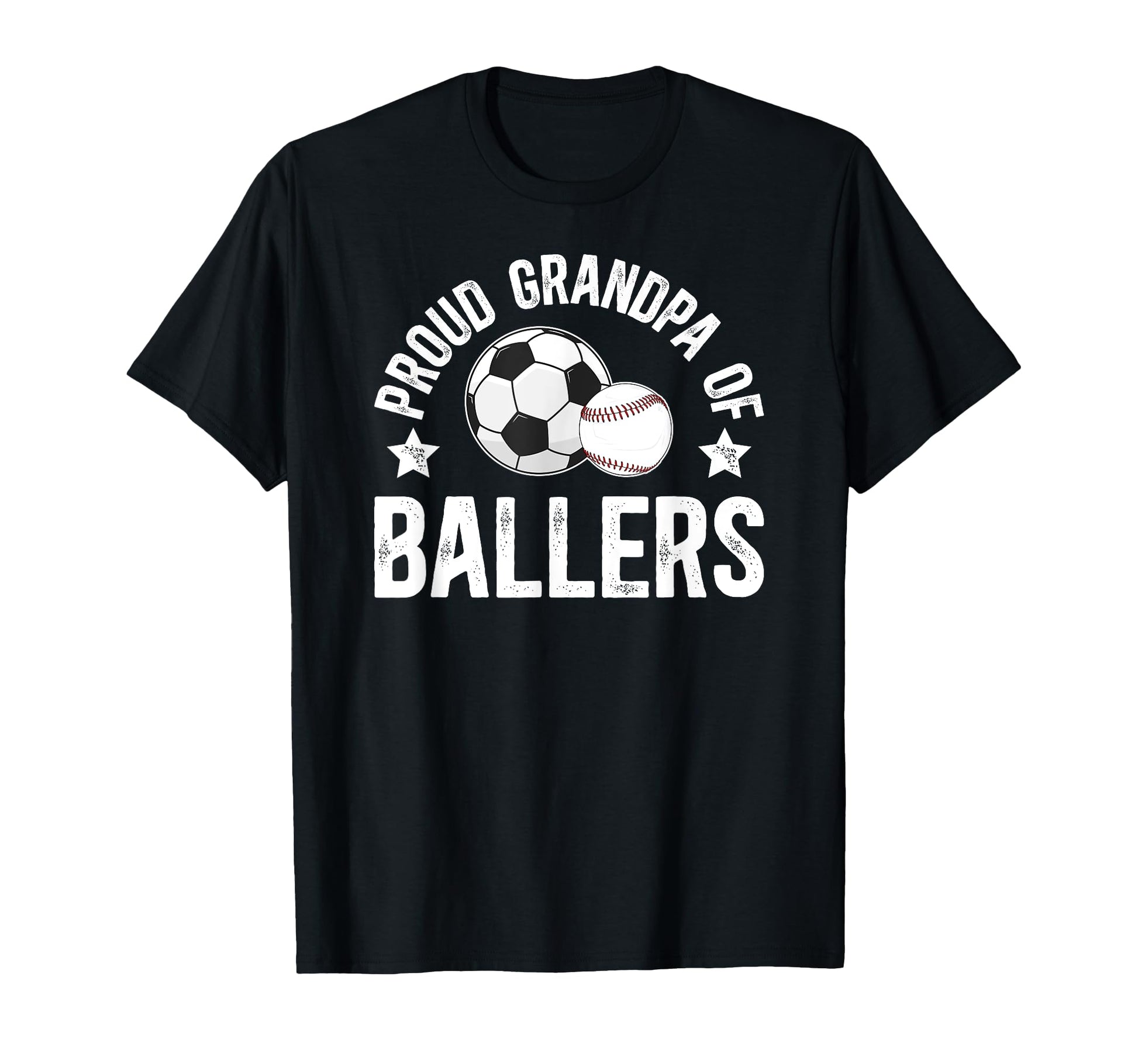 Proud Grandpa Ballers Baseball T-Shirt - Casual Everyday Wear Unisex - T-Shirt, Sweatshirt, Hoodie