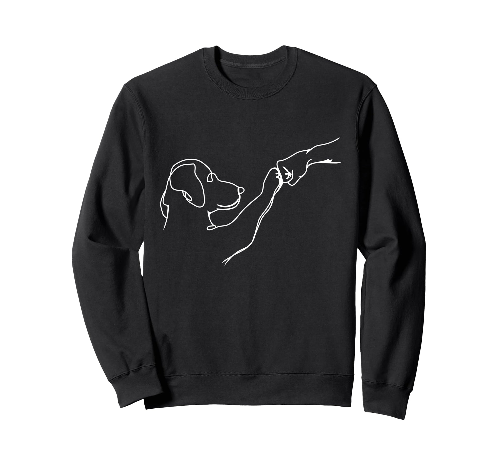 Dog And People Punch Hand Dog Sweatshirt - Custom Art Print Men Women - T-Shirt, Sweatshirt, Hoodie