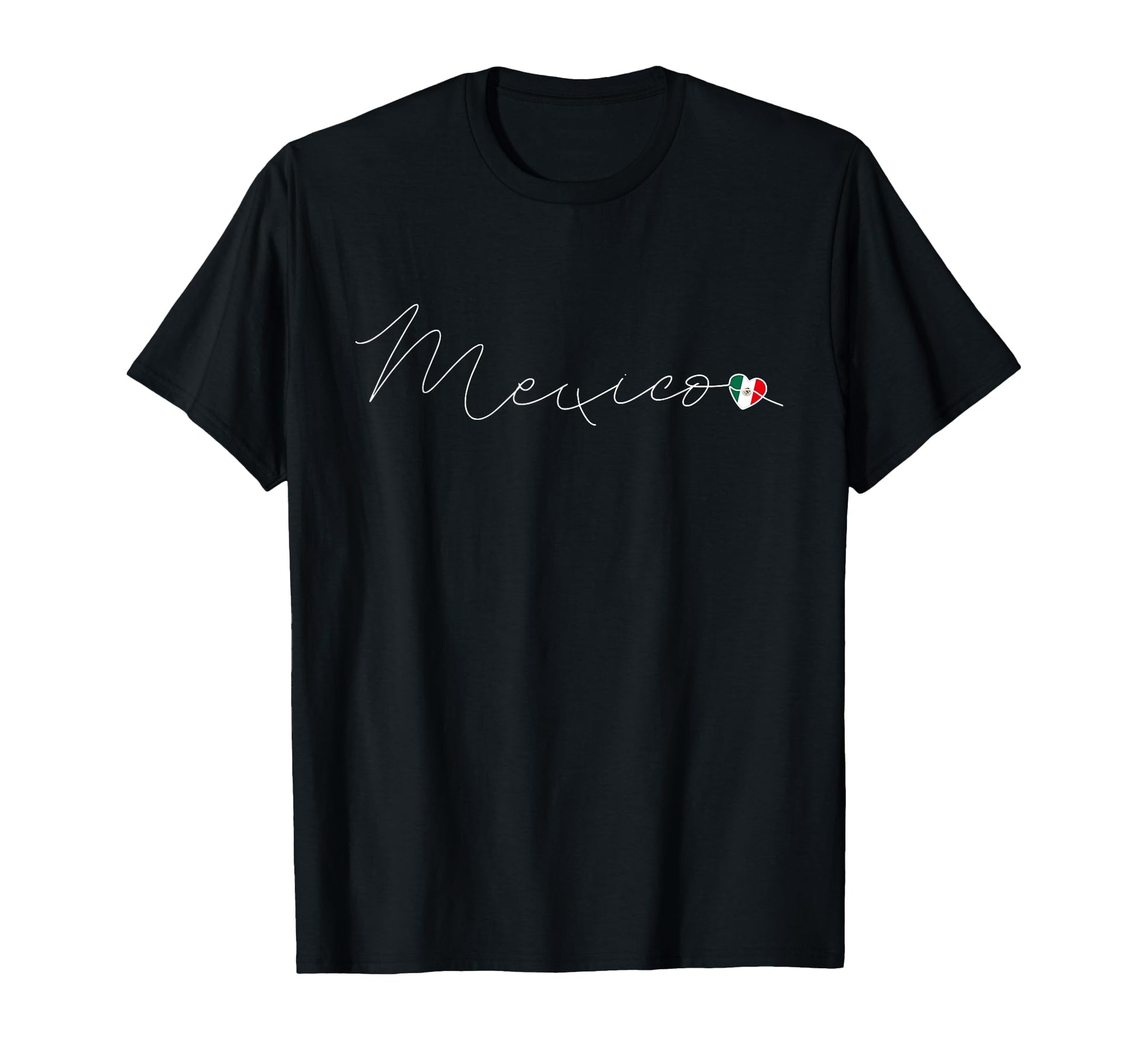 M Xico Simple Love Mexican Flag Heart T-Shirt - Unique Graphic for Adults - T-Shirt, Sweatshirt, Hoodie