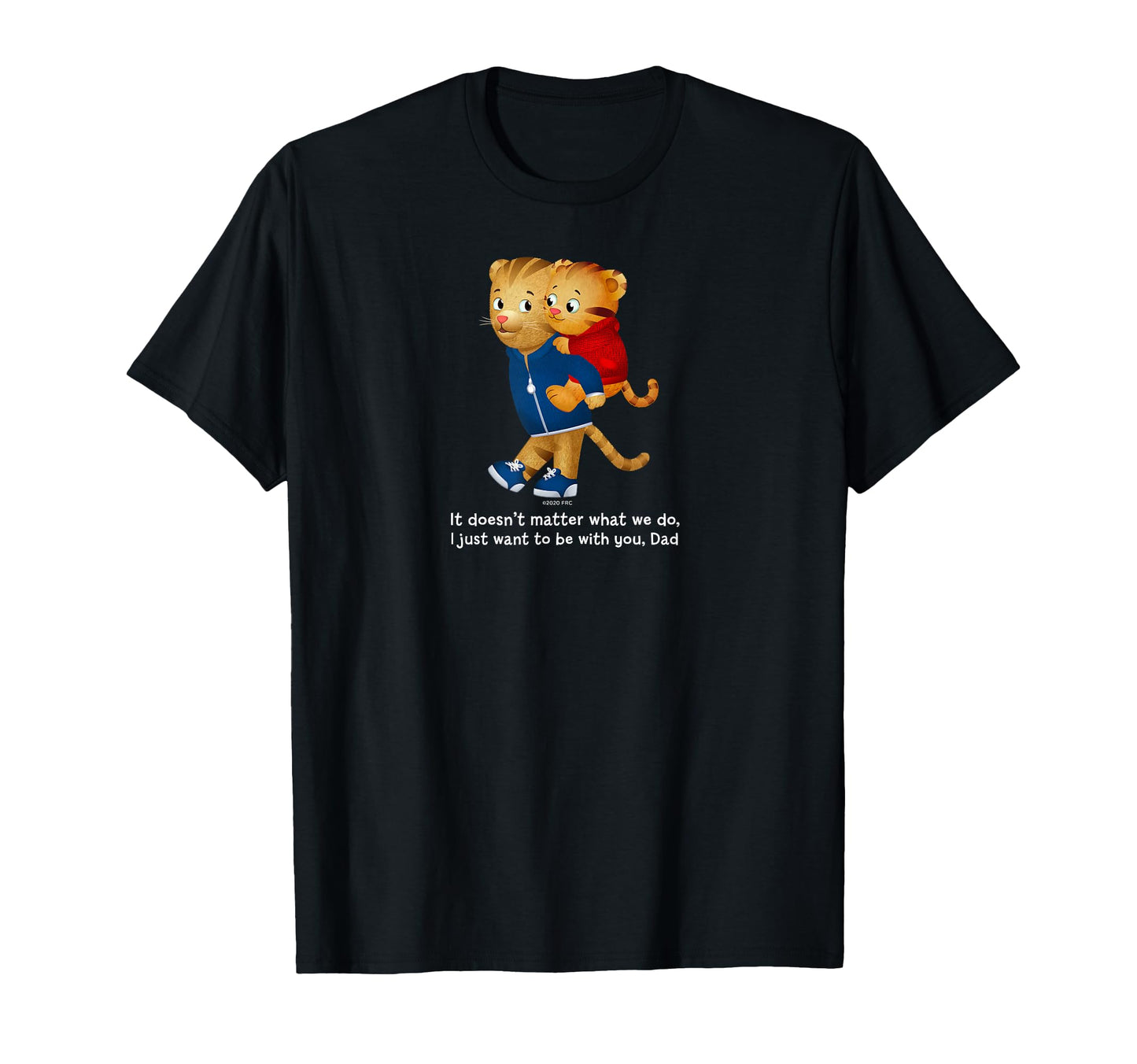 Daniel And Dad Tiger Dark T-Shirt - Fun Novelty Design Unisex - T-Shirt, Sweatshirt, Hoodie