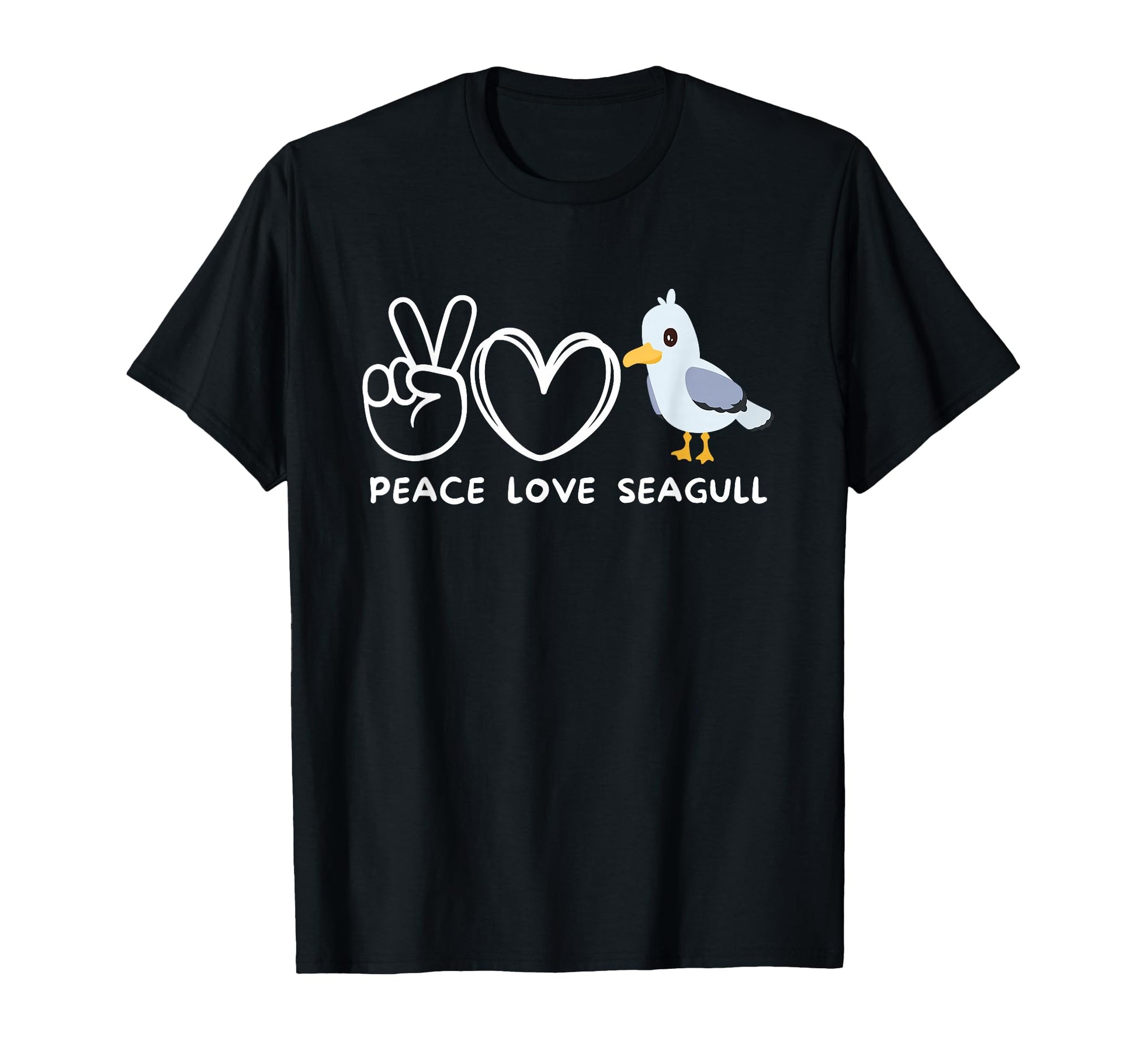 Peace Love Seagulls Seagulls Lover Bird T-Shirt - Trendy Graphic Unisex - T-Shirt, Sweatshirt, Hoodie