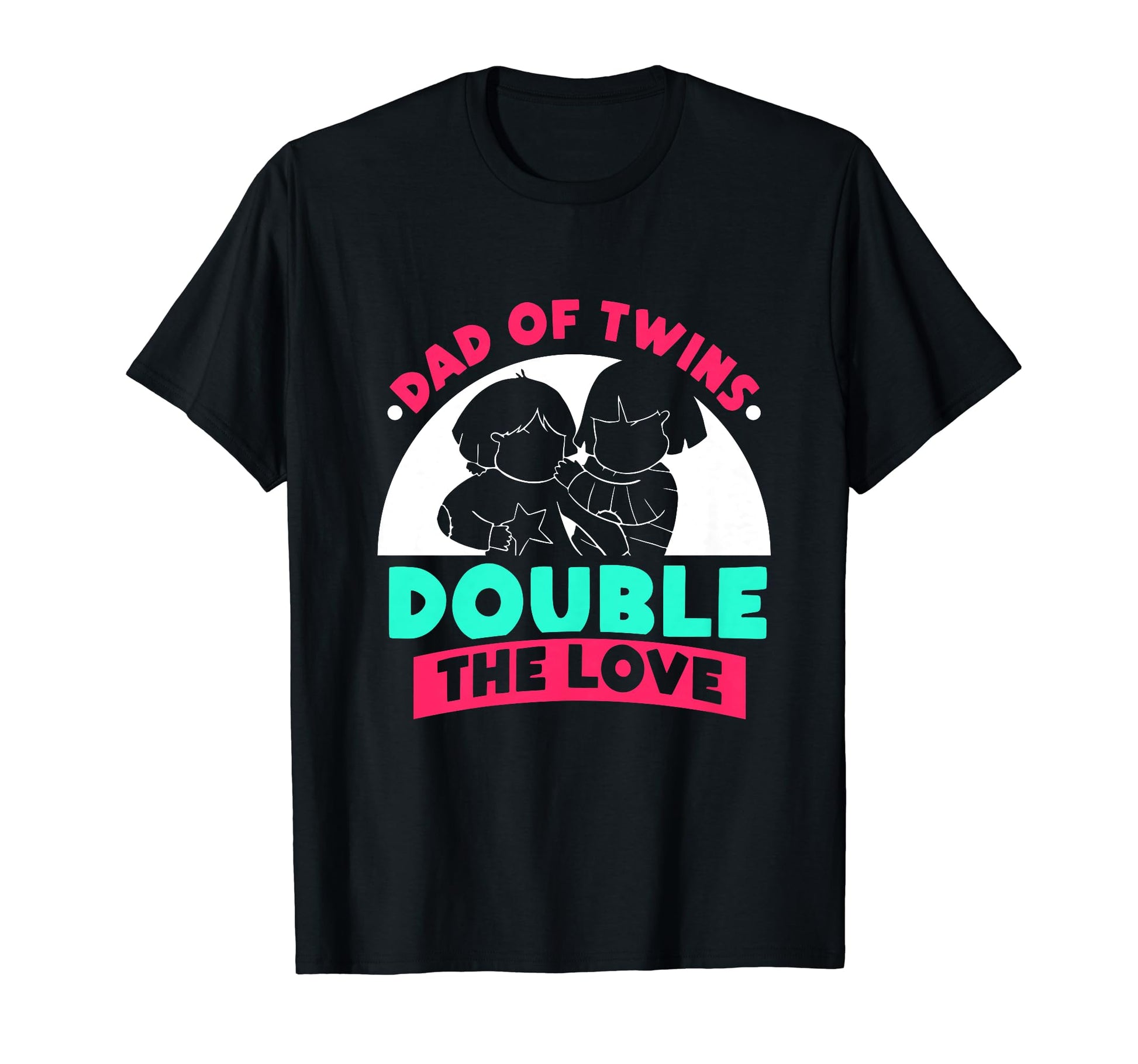 Dad Twins Double Love Sarcastic Twin T-Shirt - Unique Graphic for Adults - T-Shirt, Sweatshirt, Hoodie