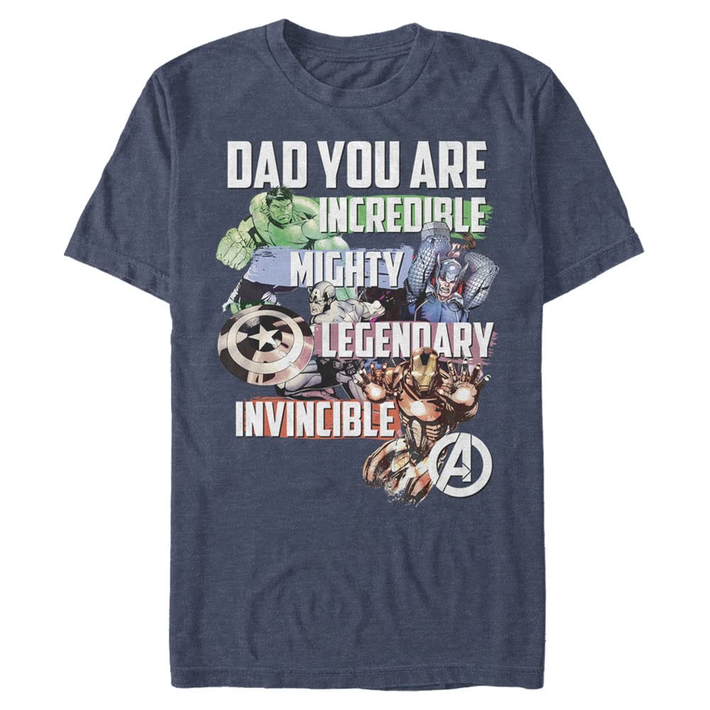 Marvel Big Tall Avenger Dad Mens Tops T-Shirt - Trendy Graphic Unisex - T-Shirt, Sweatshirt, Hoodie