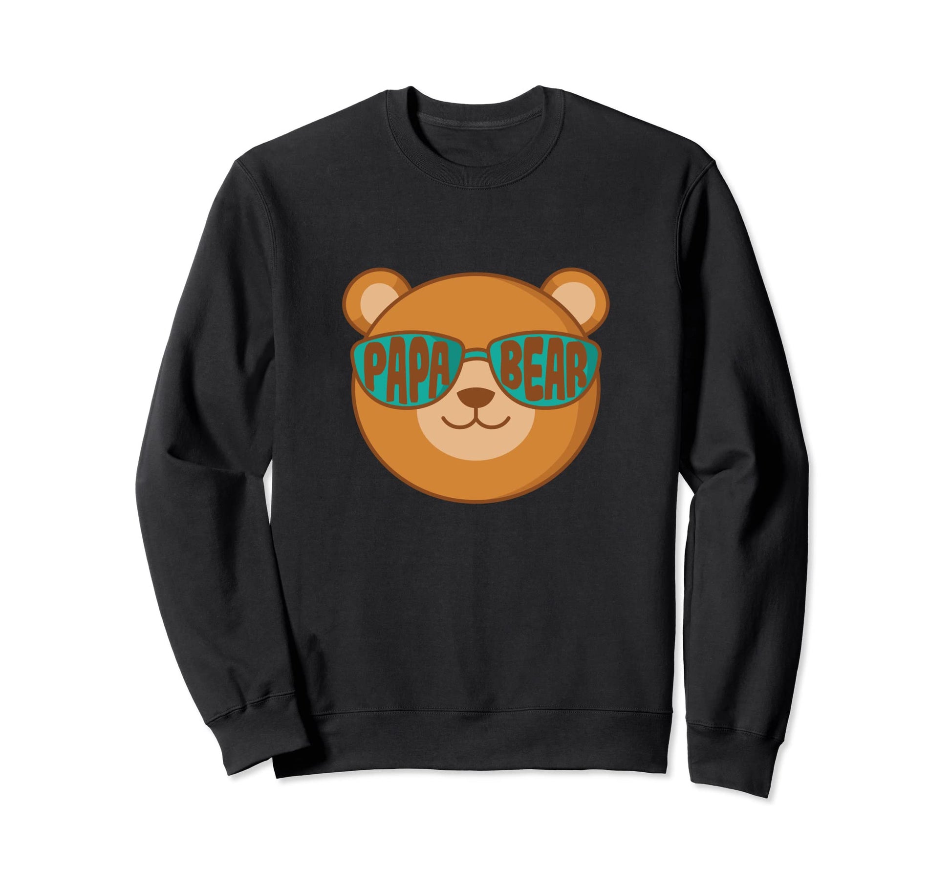 Papa Bear Fathers Day Bear Glasses Sweatshirt - Novelty Apparel Unisex - T-Shirt, Sweatshirt, Hoodie