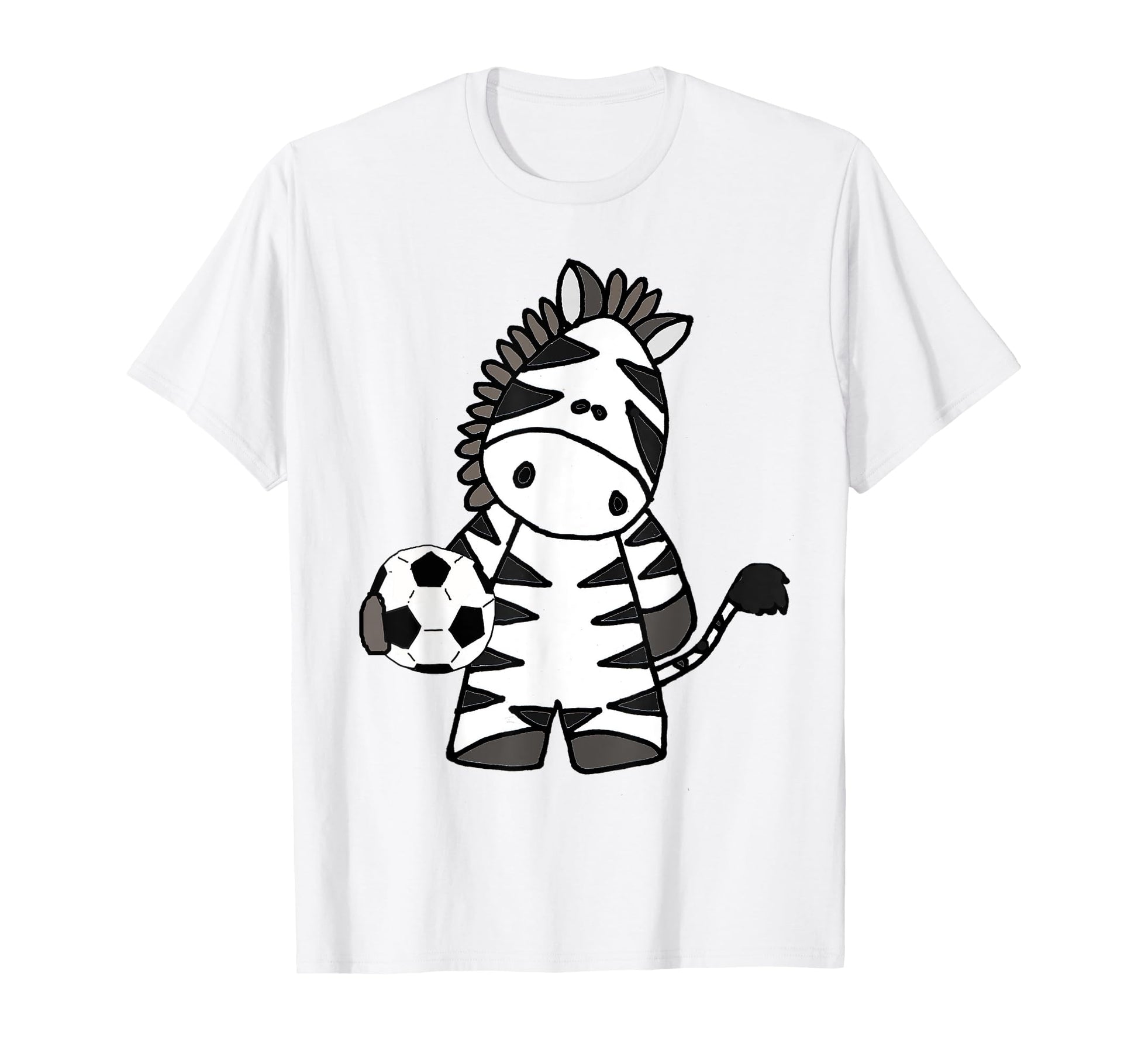 Smileteesanim Funny Zebra Playing Soccer T-Shirt - Custom Art Print Unisex - T-Shirt, Sweatshirt, Hoodie