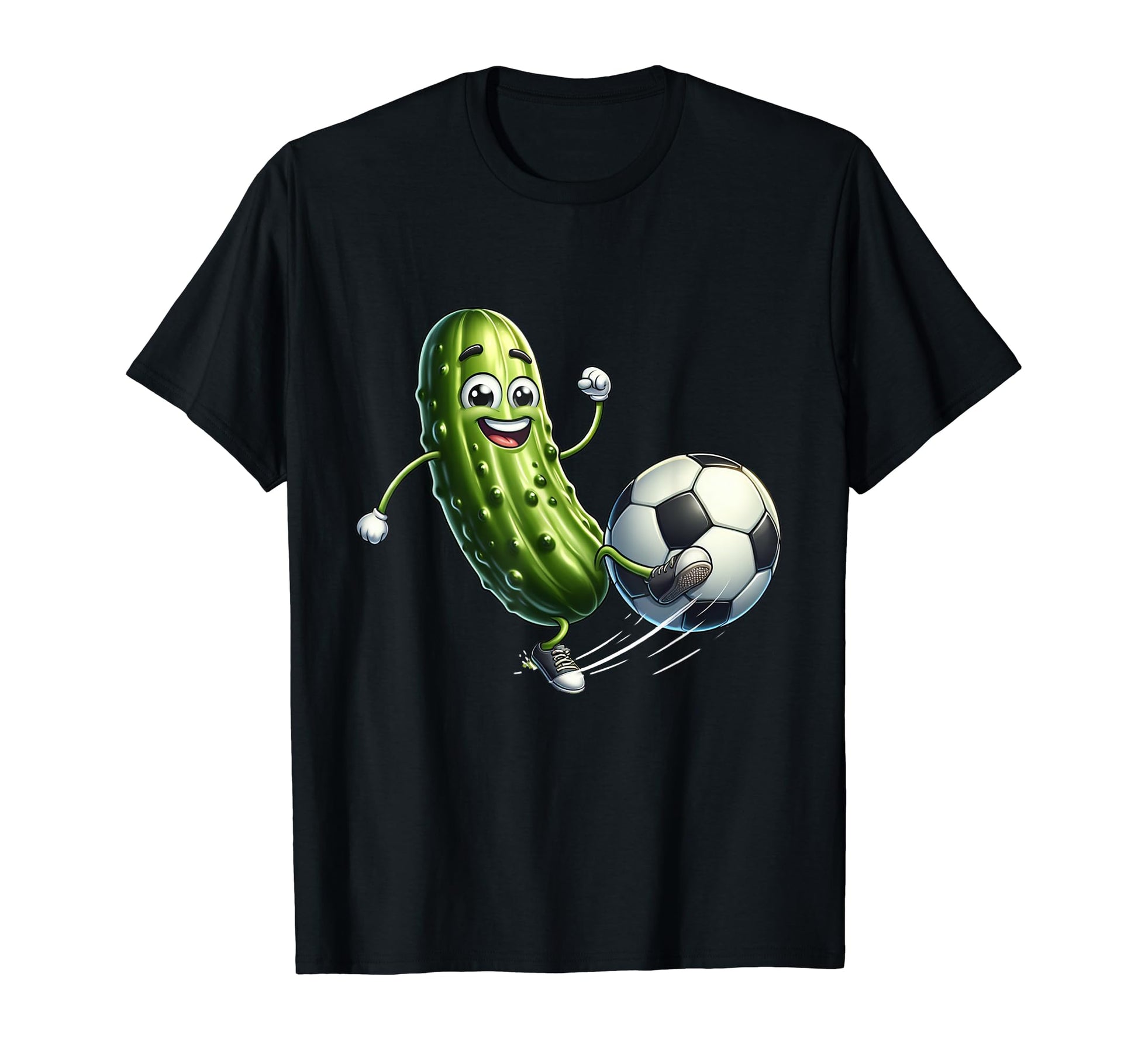 Pickle Playing Soccer Funny Soccer T-Shirt - Aesthetic Graphic Unisex - T-Shirt, Sweatshirt, Hoodie