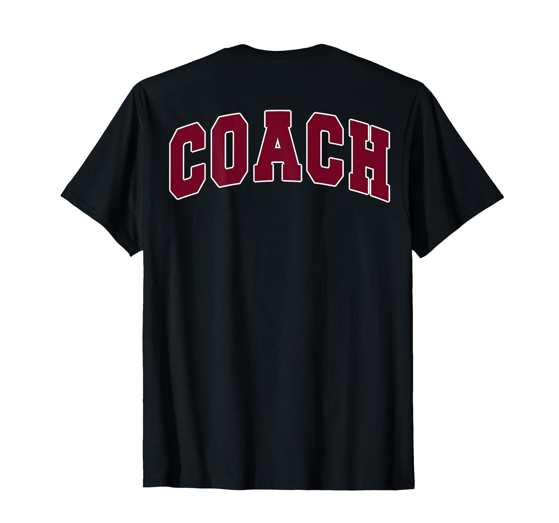 Coach Sports Trainer Varsity Team Red T-Shirt - Graphic Print for Adults - T-Shirt, Sweatshirt, Hoodie