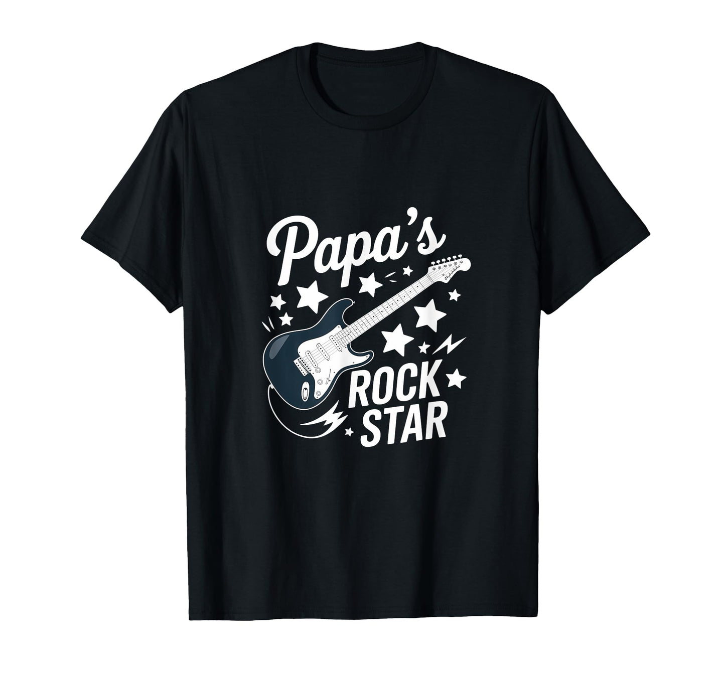 Papas Rock Star Music Lovers Dad T-Shirt - Casual Everyday Wear for Adults - T-Shirt, Sweatshirt, Hoodie