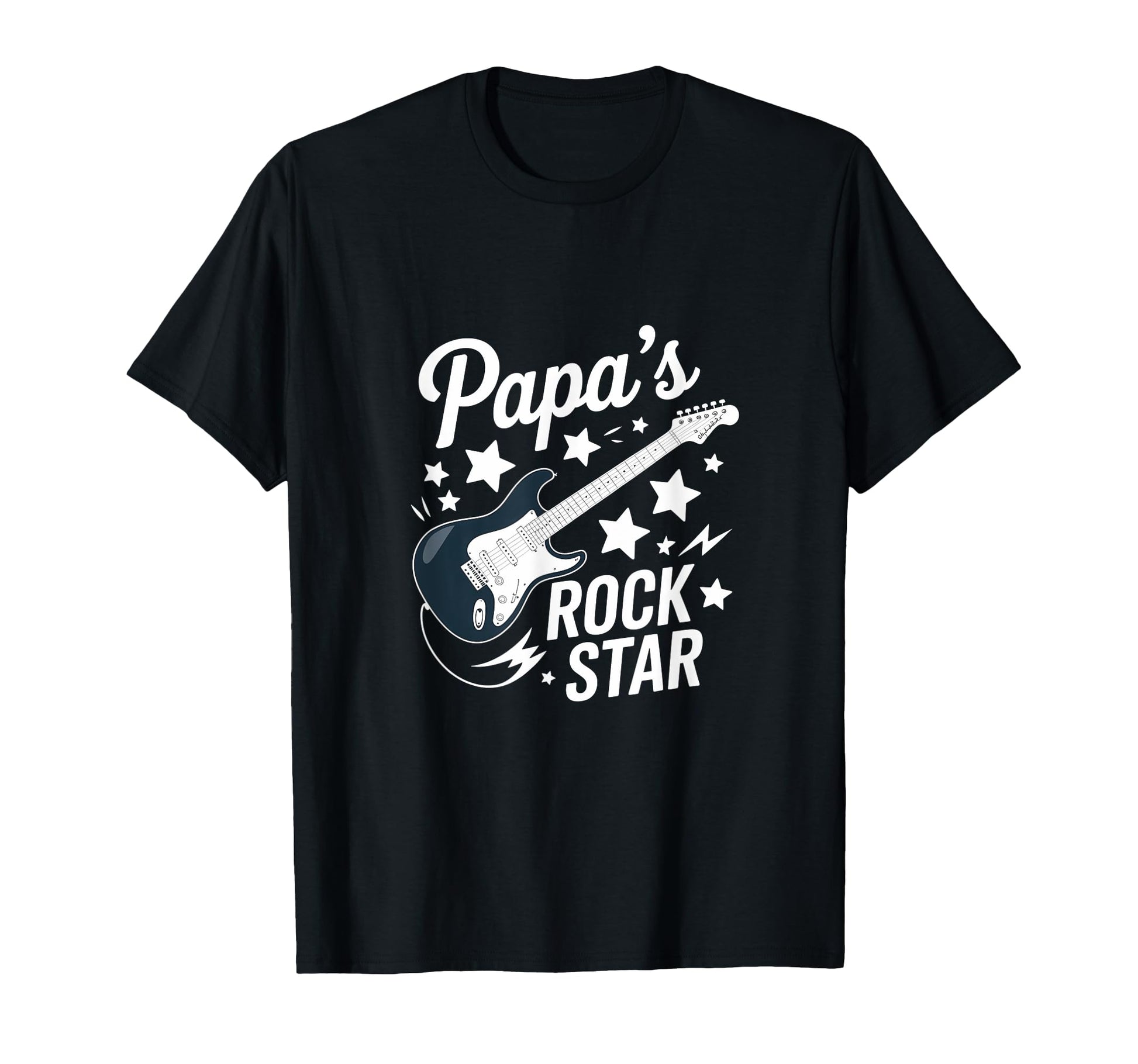 Papas Rock Star Music Lovers Dad T-Shirt - Casual Everyday Wear for Adults - T-Shirt, Sweatshirt, Hoodie
