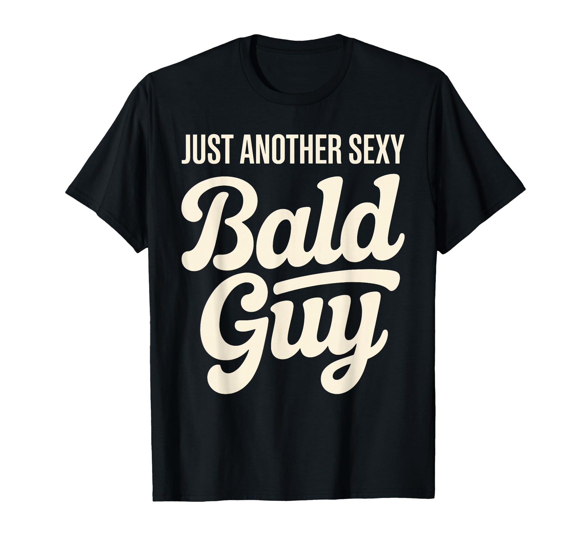 Funny Bald Art Bald Dad Bald Guy T-Shirt - Fun Novelty Design Men Women - T-Shirt, Sweatshirt, Hoodie