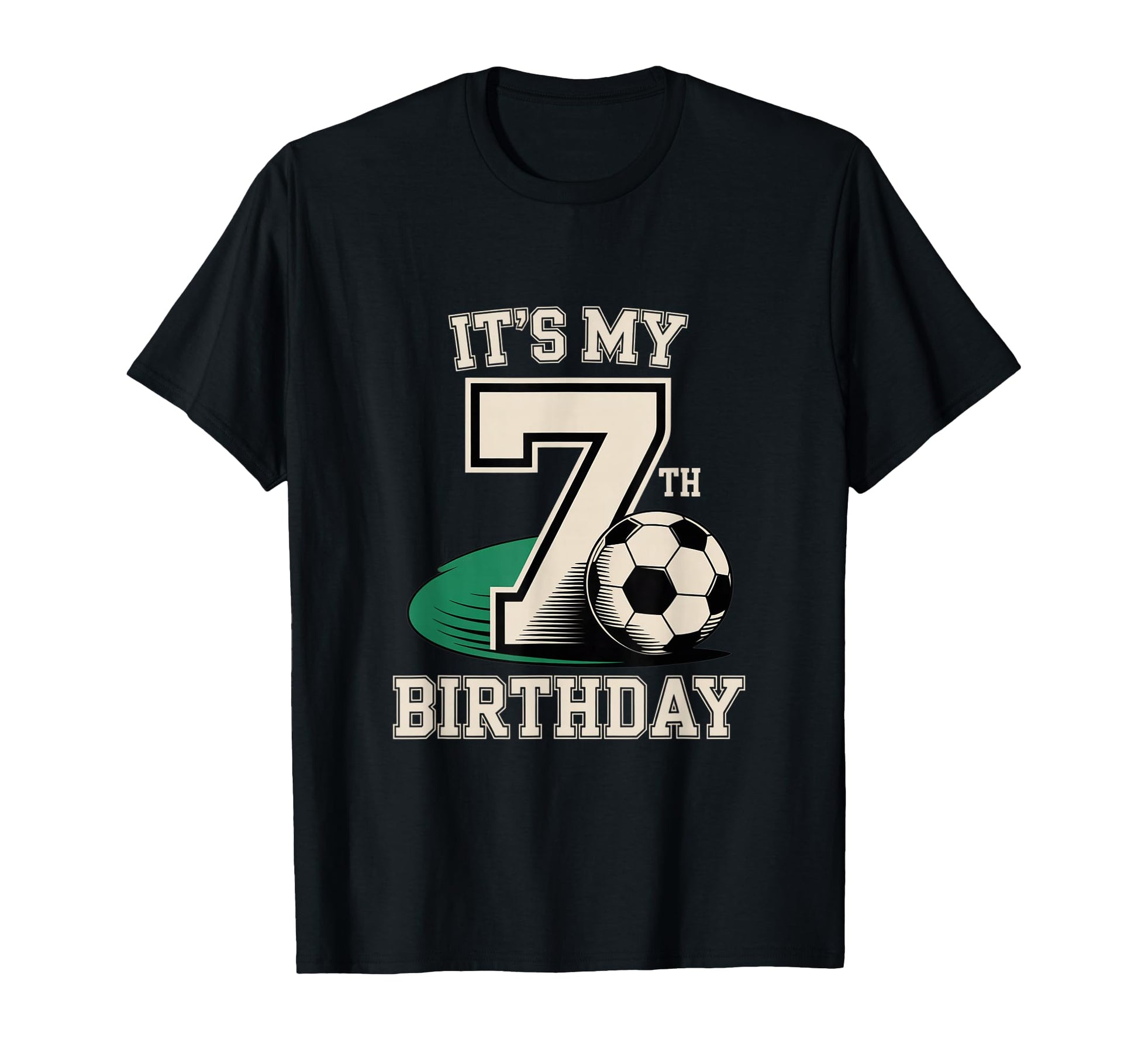 Soccer Theme Its My 7Th Birthday Soccer T-Shirt - Unique Graphic Unisex - T-Shirt, Sweatshirt, Hoodie