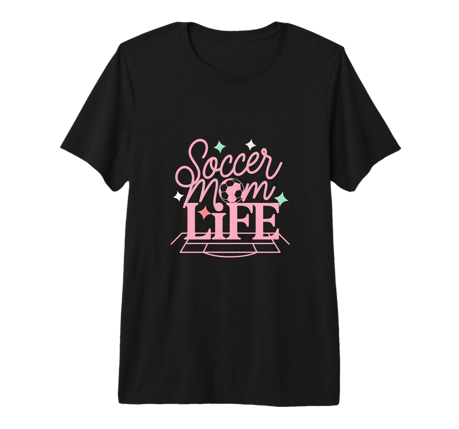 Soccer Mom Life Proud Sideline T-Shirt - Fun Novelty Design for Adults - T-Shirt, Sweatshirt, Hoodie