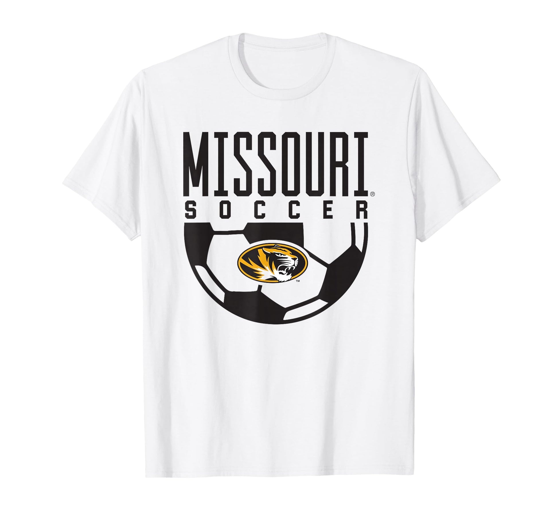 University Missouri Mizzou Tigers Soccer T-Shirt - Novelty Apparel Unisex - T-Shirt, Sweatshirt, Hoodie