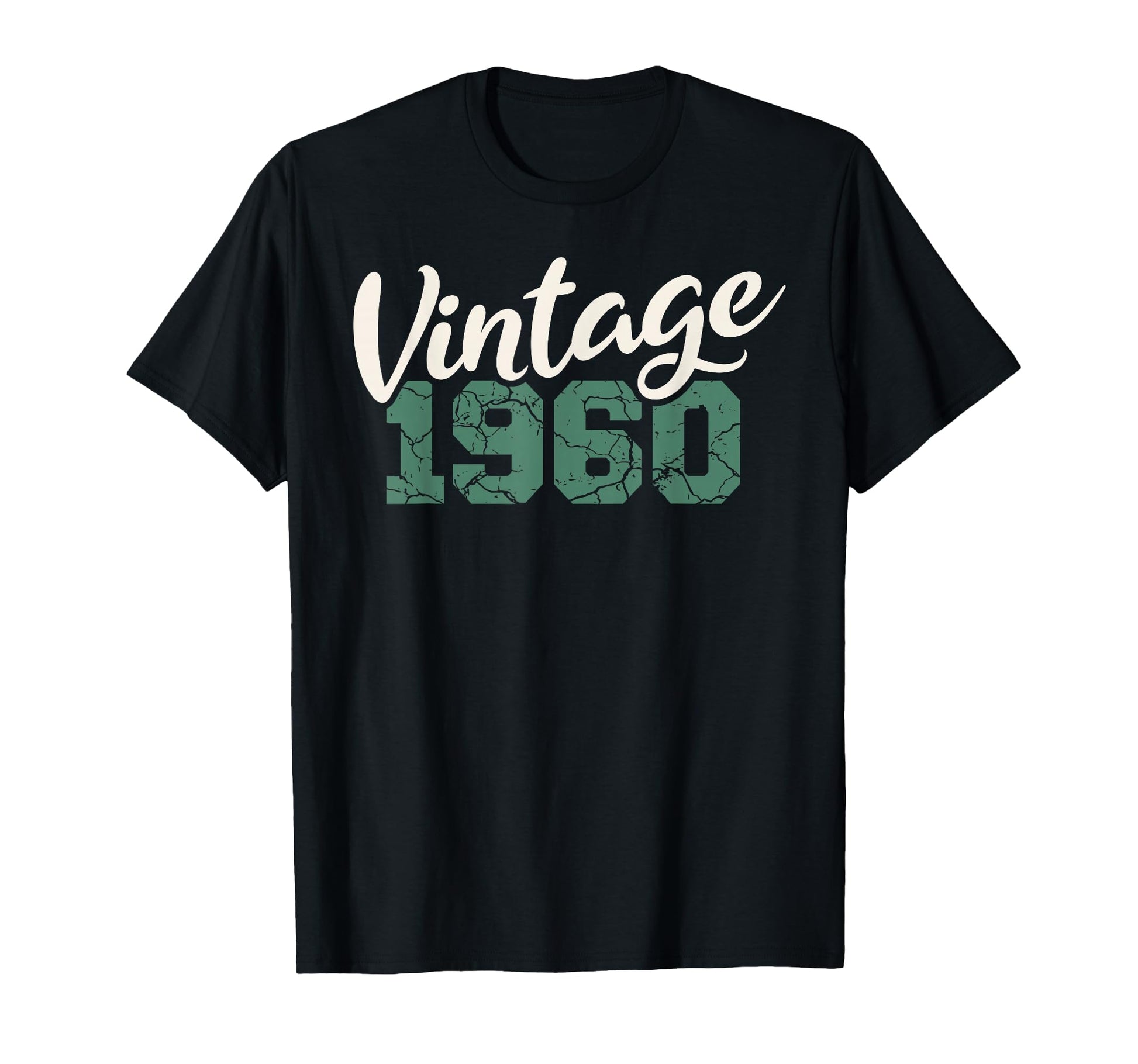 1960 Birthday Distressed T-Shirt - Custom Art Print Men Women - T-Shirt, Sweatshirt, Hoodie