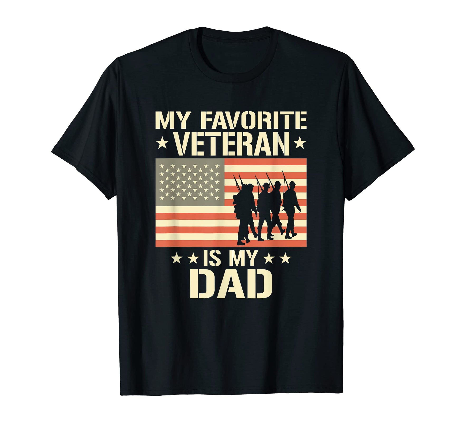 Father Veterans Day My Favorite Veteran Is T-Shirt - Unique Graphic Unisex - T-Shirt, Sweatshirt, Hoodie
