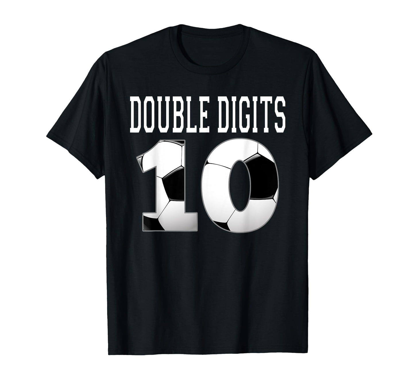 Ten Birthday Double Digits 10Th Birthday T-Shirt - Minimalist Print Unisex - T-Shirt, Sweatshirt, Hoodie