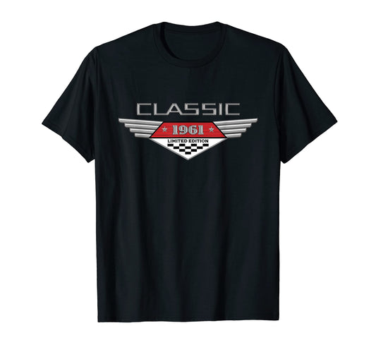 1961 Birthday Gift Car Grandpa Dad T-Shirt - Streetwear Style for Adults - T-Shirt, Sweatshirt, Hoodie