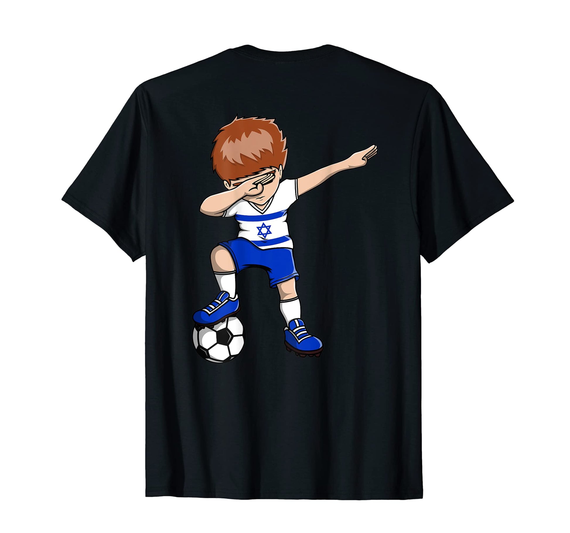 Dabbing Soccer Israel Jersey Israeli T-Shirt - Unique Graphic for Adults - T-Shirt, Sweatshirt, Hoodie