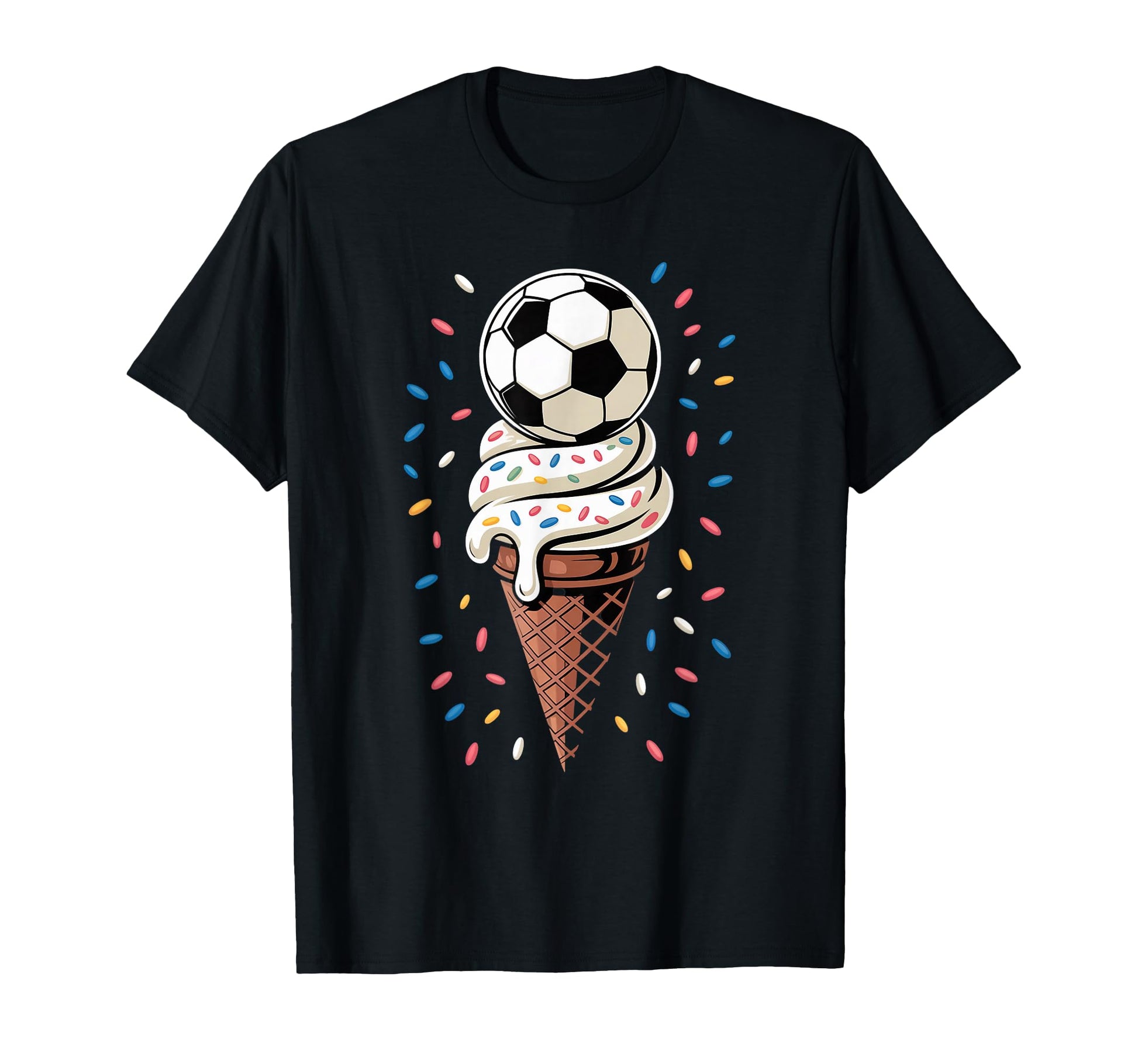 Soccer Ice Cream Drip Game Soccer Drip T-Shirt - Trendy Graphic Men Women - T-Shirt, Sweatshirt, Hoodie