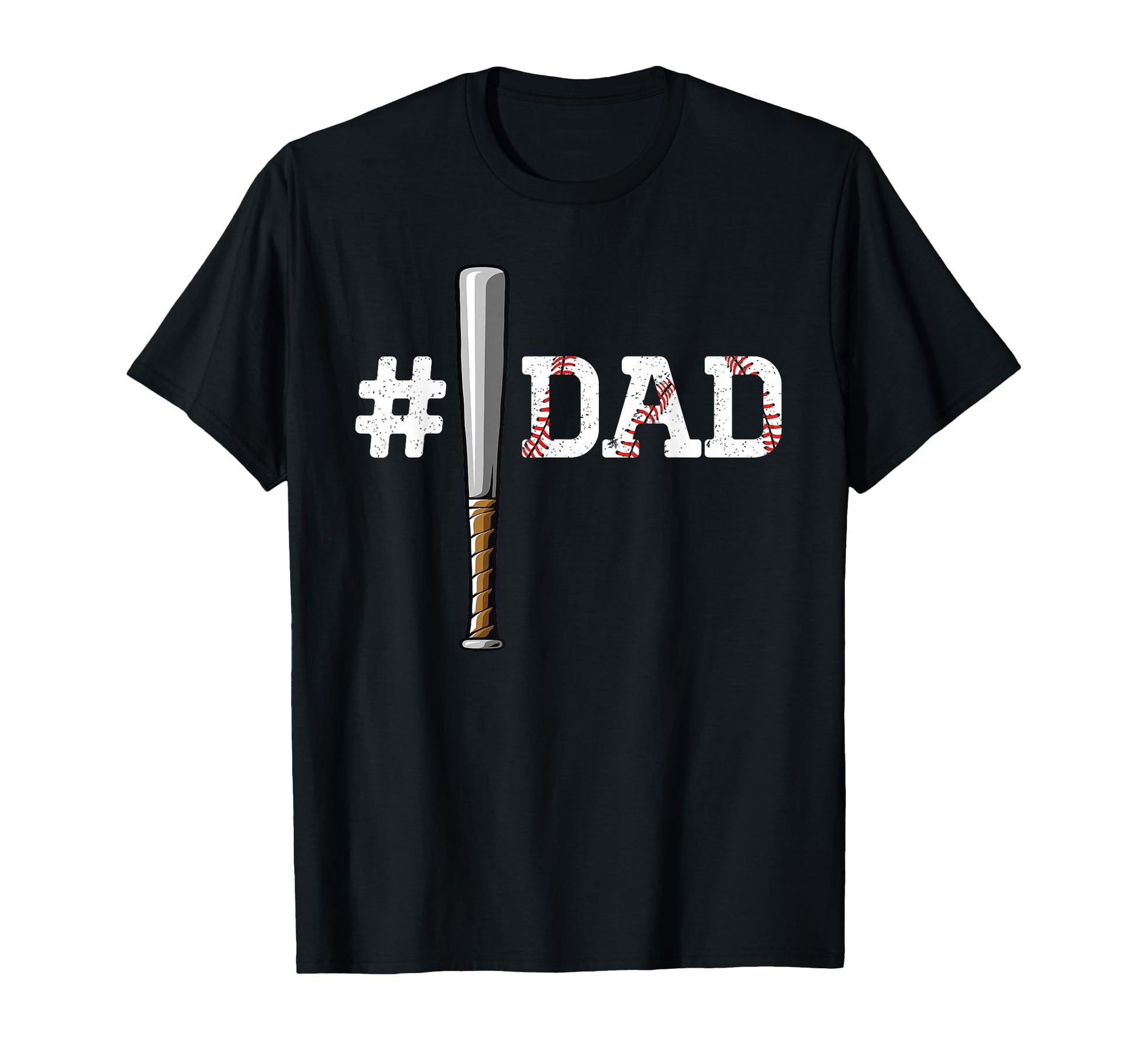 Number One Baseball Dad Fathers Day 1 T-Shirt - Minimalist Print Men Women - T-Shirt, Sweatshirt, Hoodie