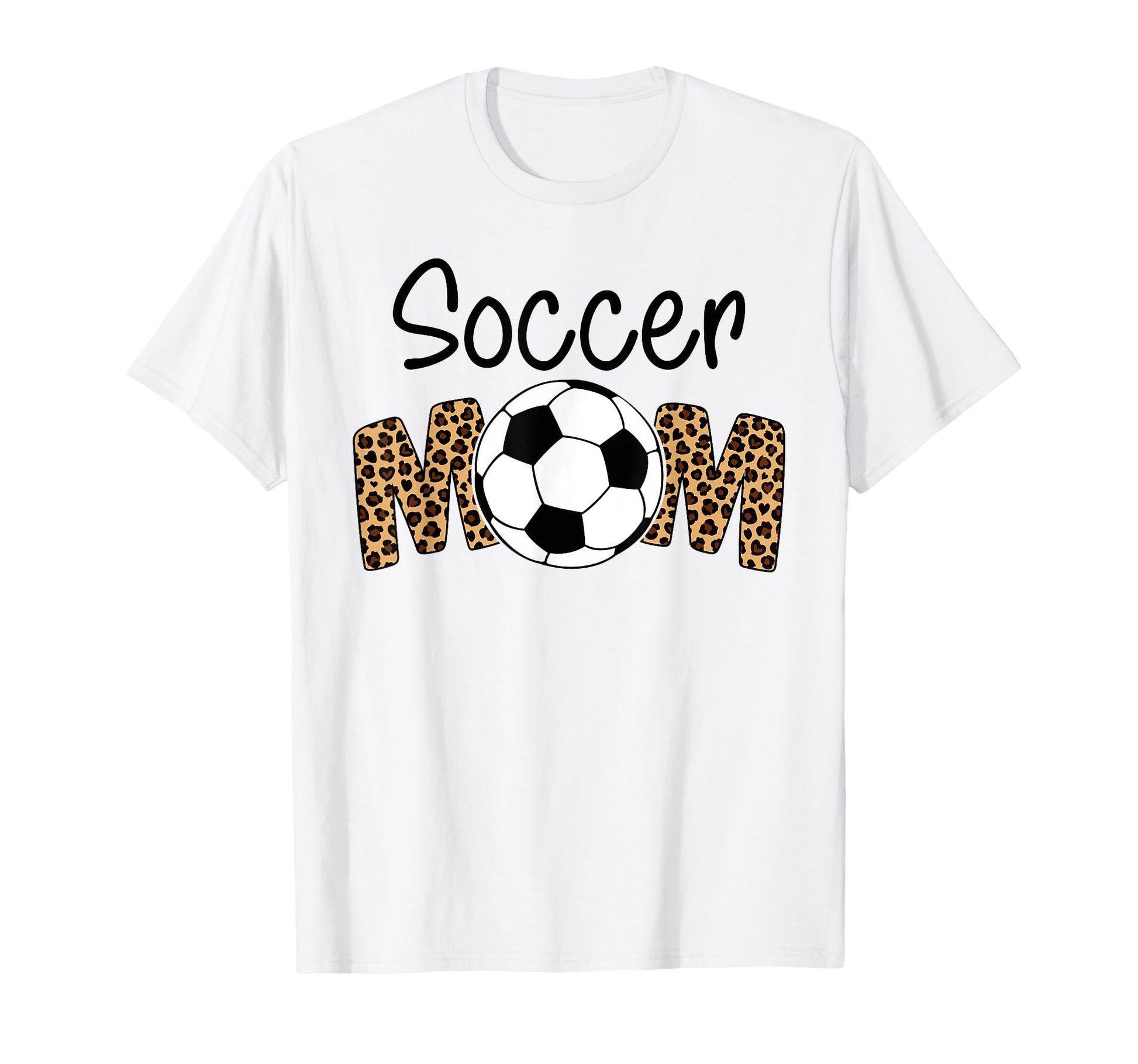 Soccer Mom Leopard Funny Soccer Mom T-Shirt - Trendy Graphic for Adults - T-Shirt, Sweatshirt, Hoodie