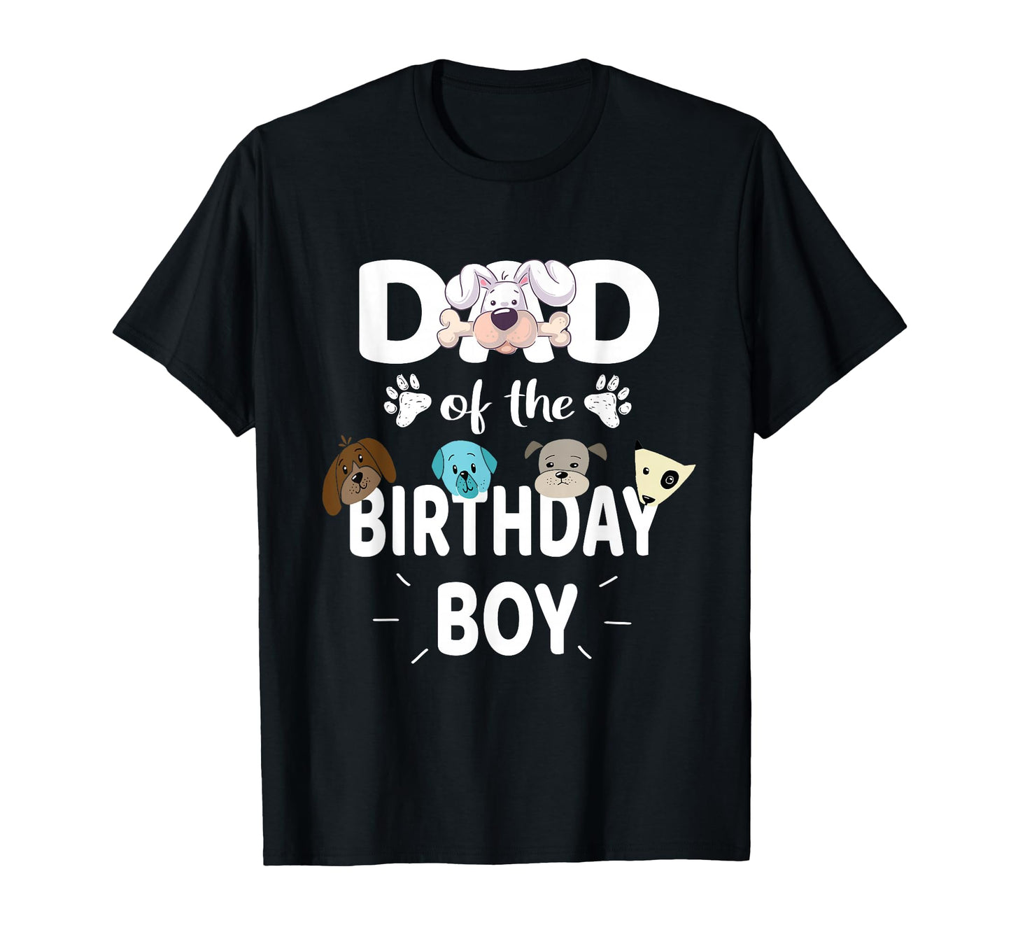 Dad Birthday Dog Lover Party Puppy T-Shirt - Trendy Graphic for Adults - T-Shirt, Sweatshirt, Hoodie