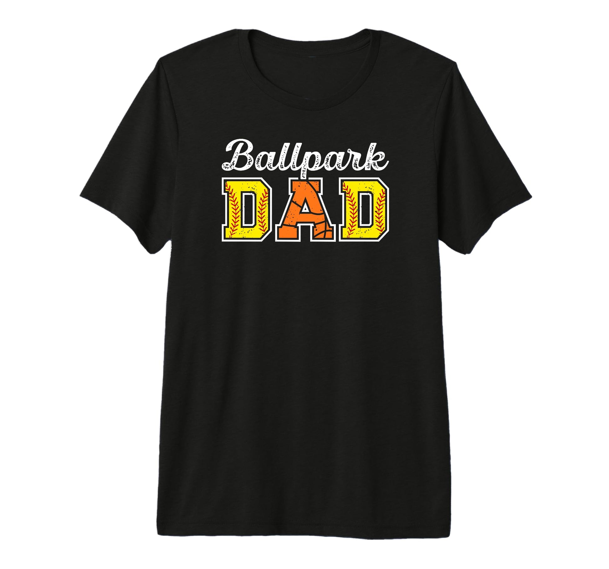 Mens Ballpark Dad Softball T-Shirt - Aesthetic Graphic for Adults - T-Shirt, Sweatshirt, Hoodie