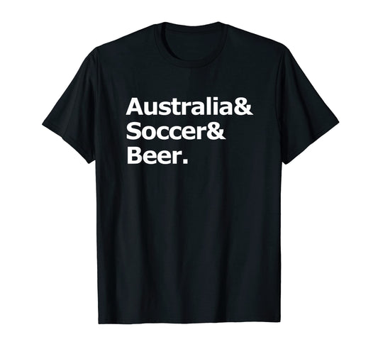 Australia Soccer Beer Football T-Shirt - Trendy Graphic Men Women - T-Shirt, Sweatshirt, Hoodie